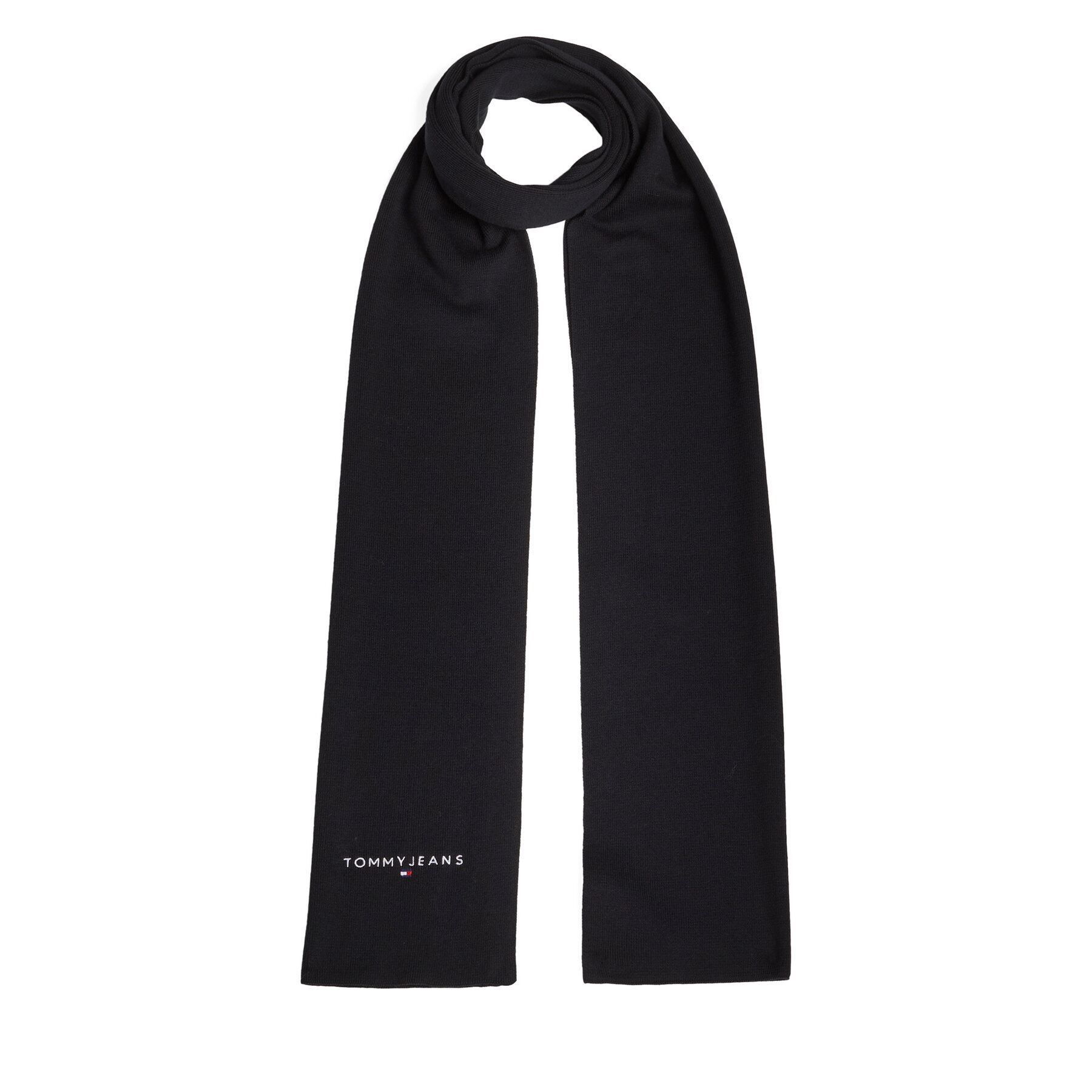 Bufanda Tommy Hilfiger Linear Logo AM0AM12649 Negro