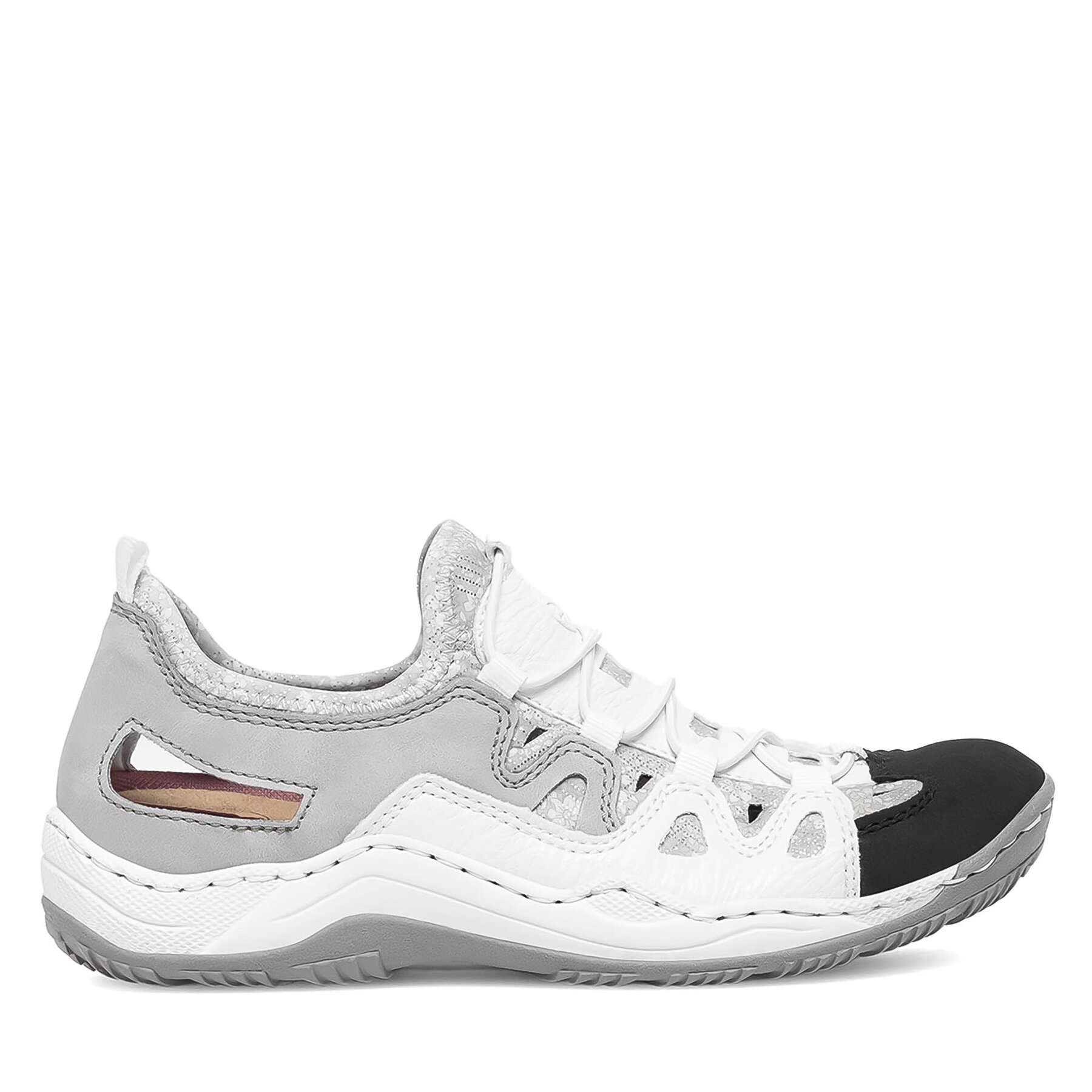 Sneakers Rieker L0539-80 Alb