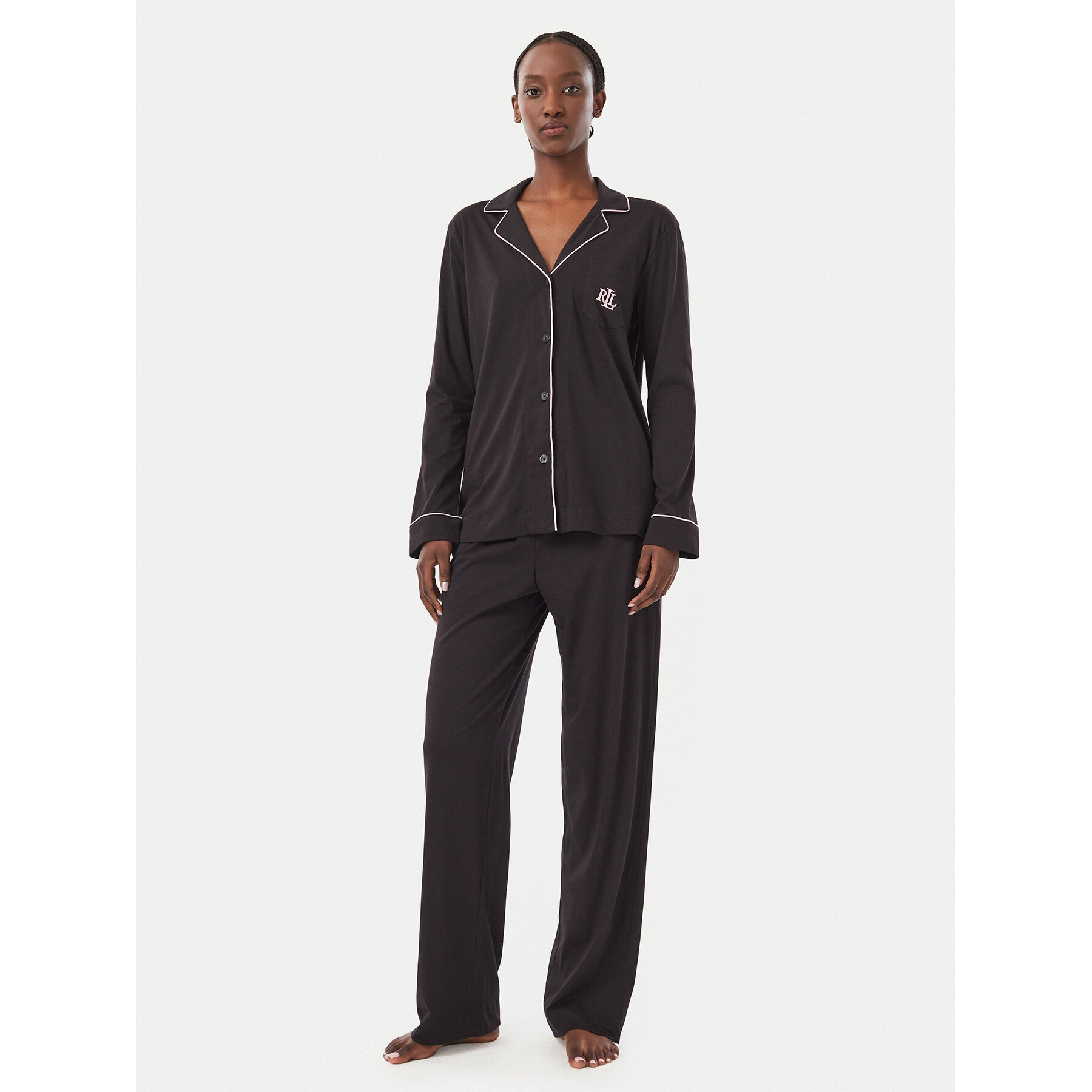 LAUREN RALPH LAUREN Pyjama ILN92528 Schwarz Regular Fit
