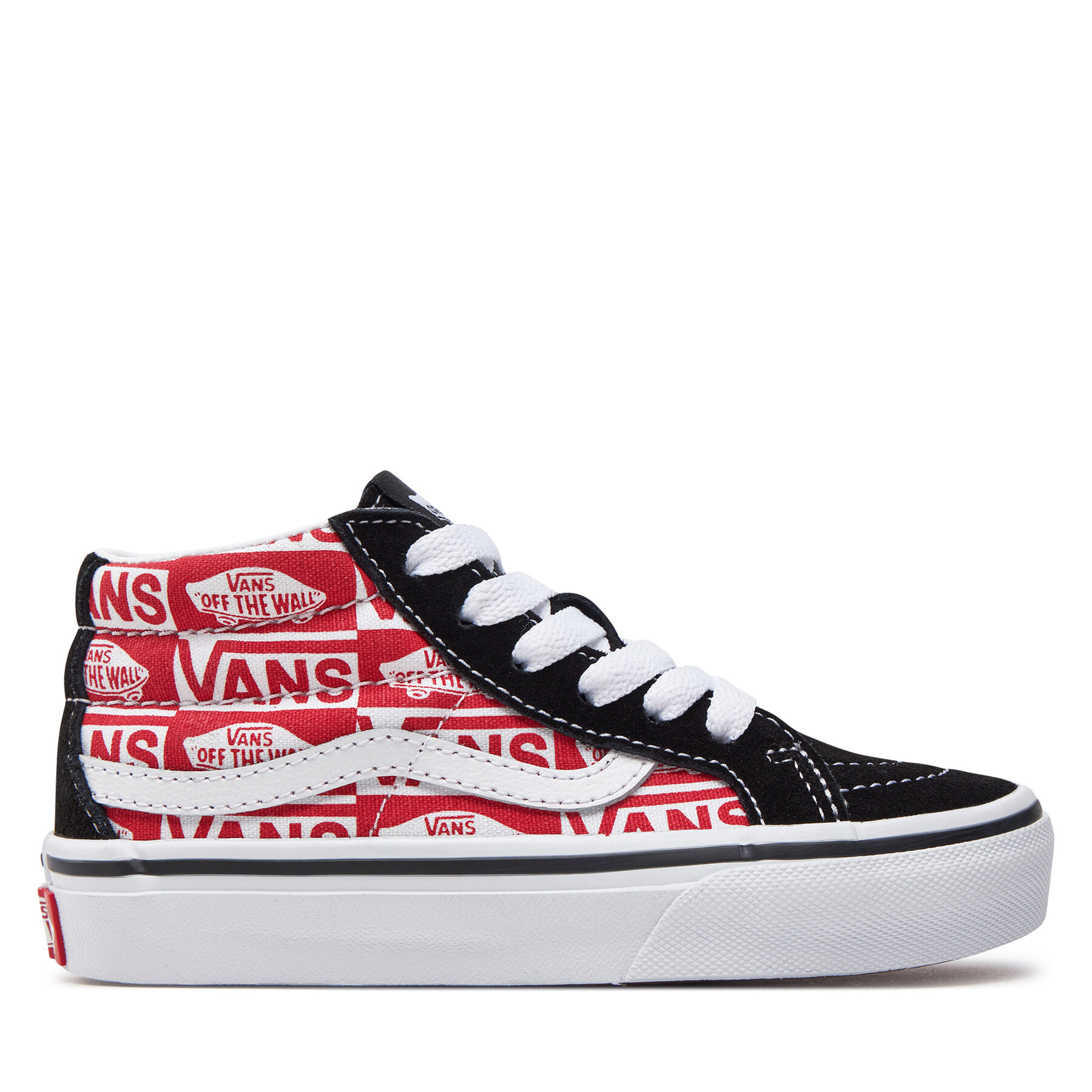 Chlapec Tenisky Vans, Rozmer: 32_5, Čierna, Sk8-Mid Reissue VN000BVPBRR1