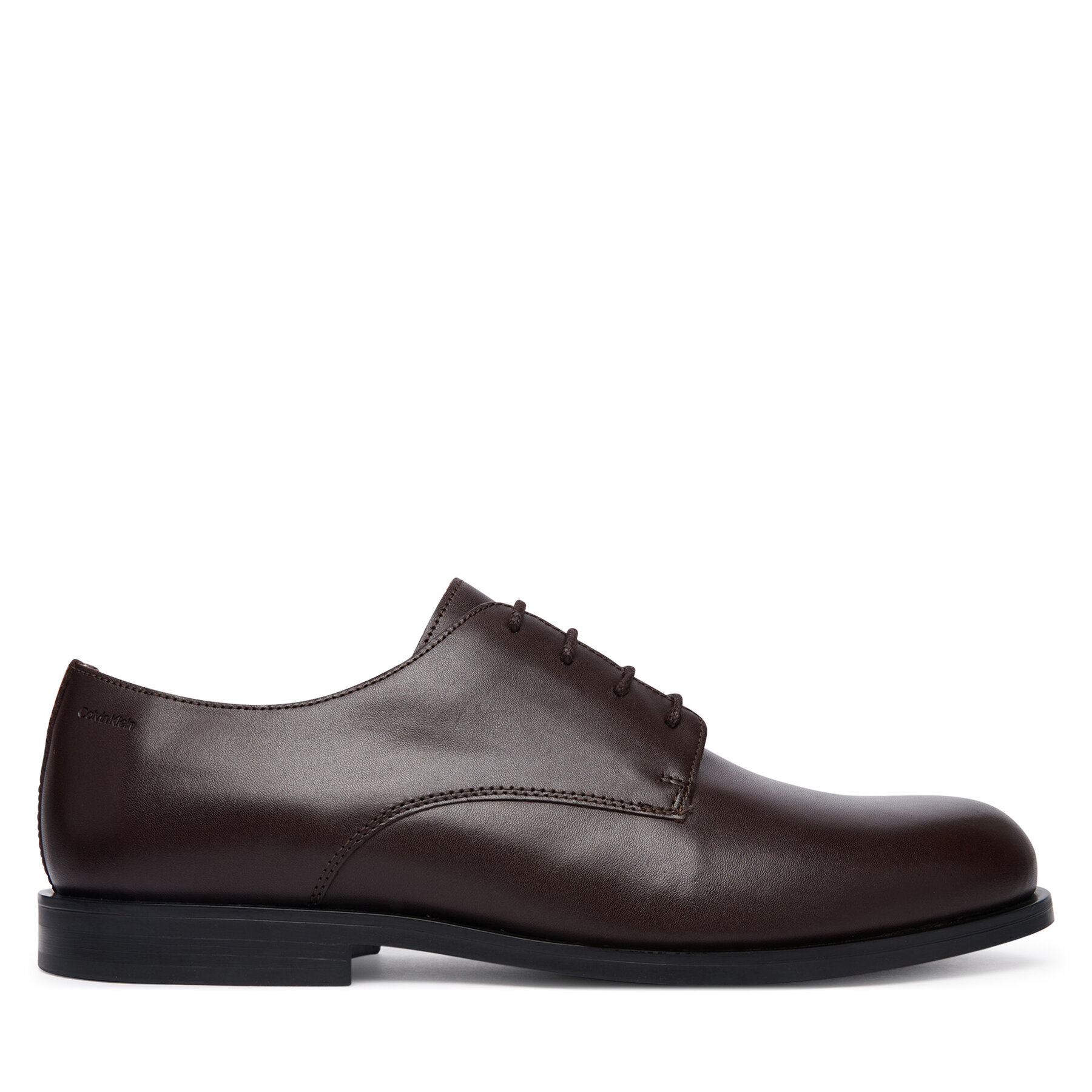 Cipele Calvin Klein Ess Rubber Derby Lth HM0HM02056 Tamno smeđa