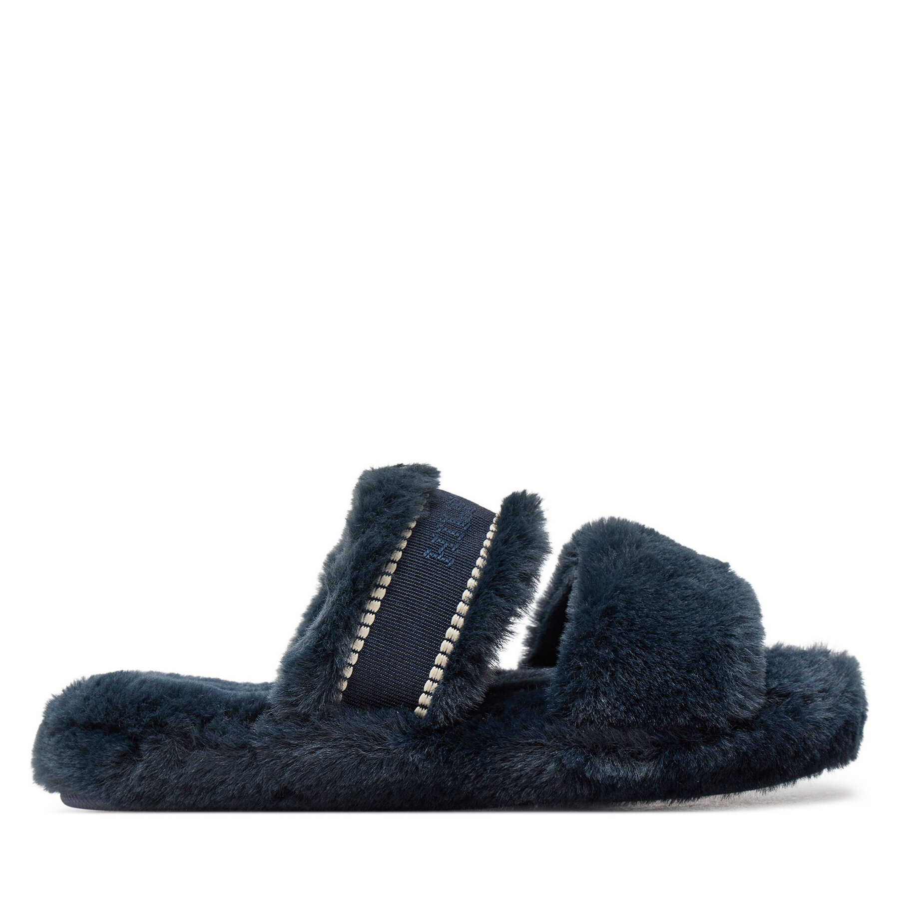 Pantuflas Tommy Hilfiger Fur Basics Slipper FW0FW08343 Azul marino