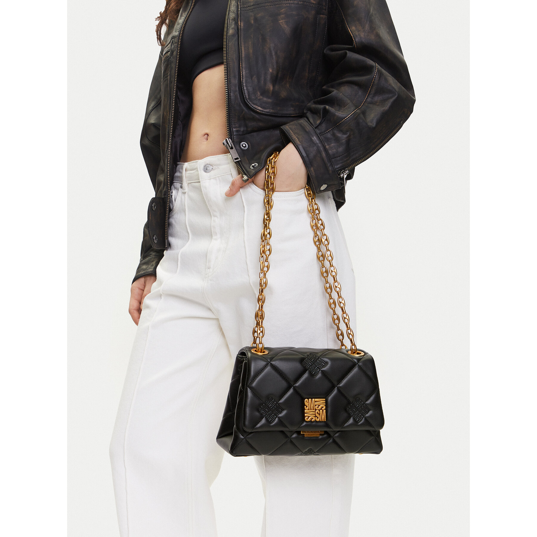 Torbica Steve Madden Blanch SM13001718 Crna