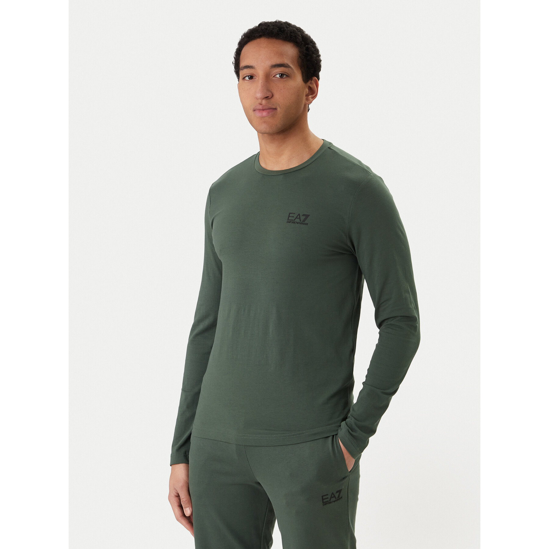 EA7 Emporio Armani Longsleeve 8NPT28 PJVQZ U7260 Grün Slim Fit