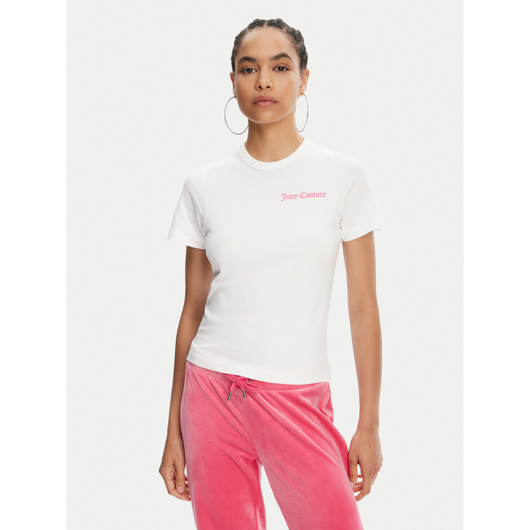 Juicy Couture T-shirt La Beach JCWCT125319 Bianco Regular Fit
