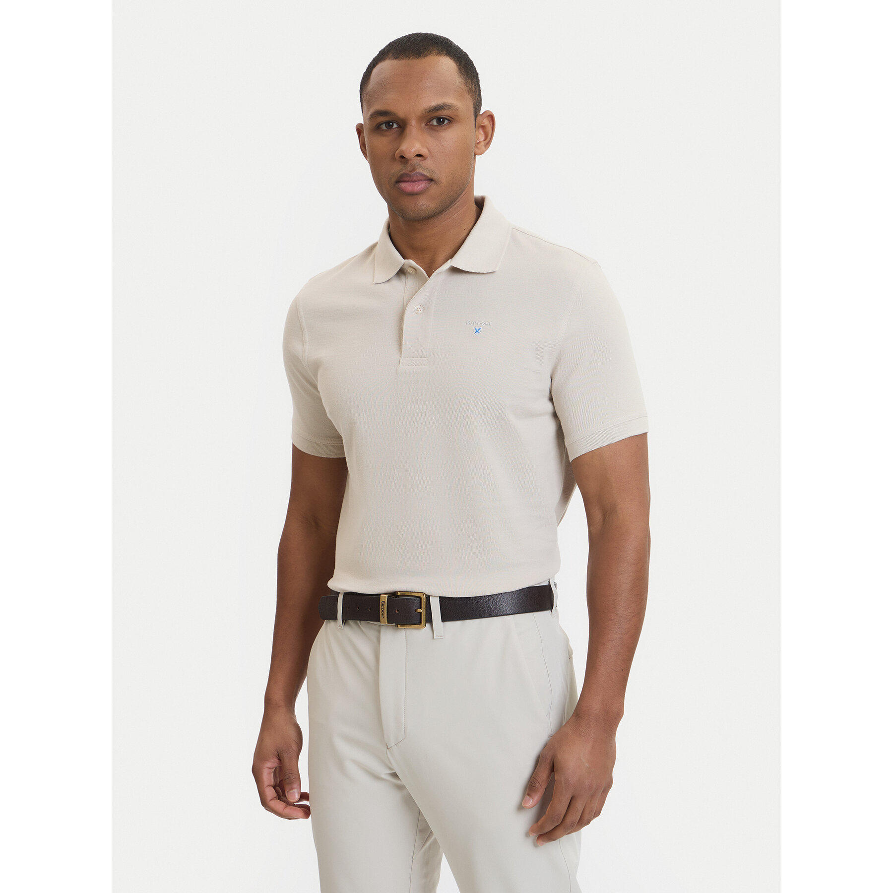 Barbour Polo Original Sports MML0358BE12 Μπεζ Regular Fit