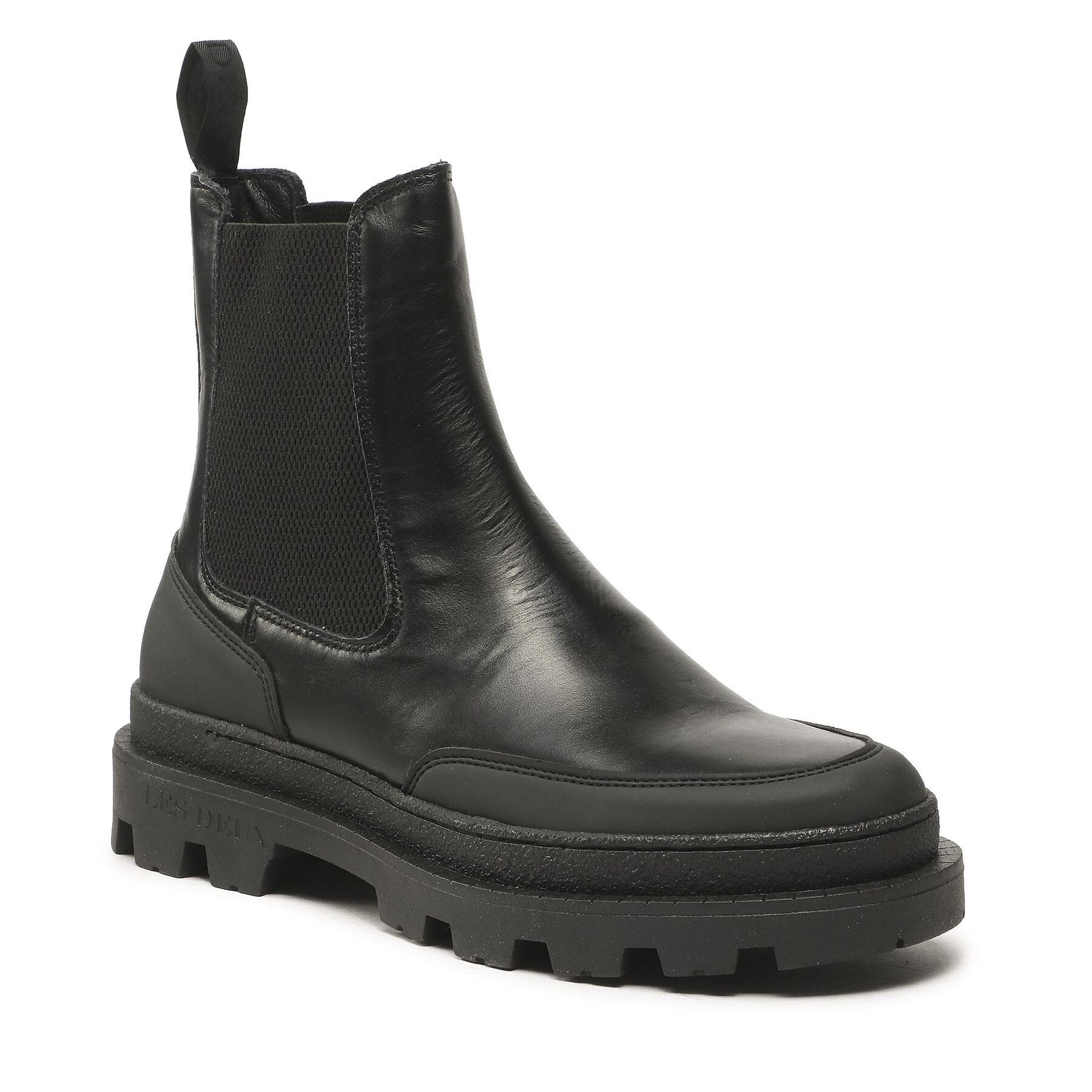 Gležnjarji Chelsea Les Deux Tanner Leather Chealsea Boot LDM820021 Black 100100