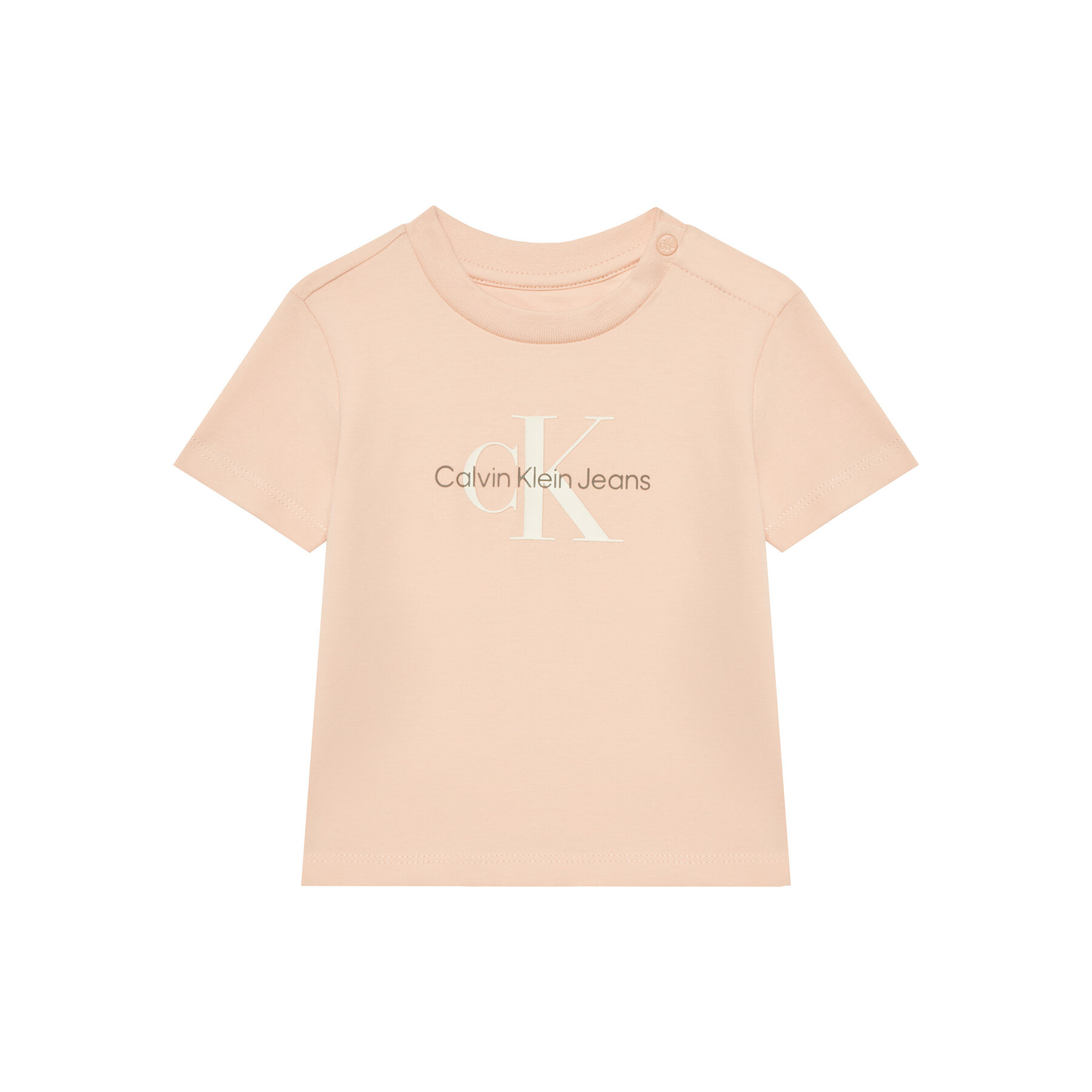 Calvin Klein Jeans T-Shirt Monogram IN0IN00001 Ροζ Regular Fit