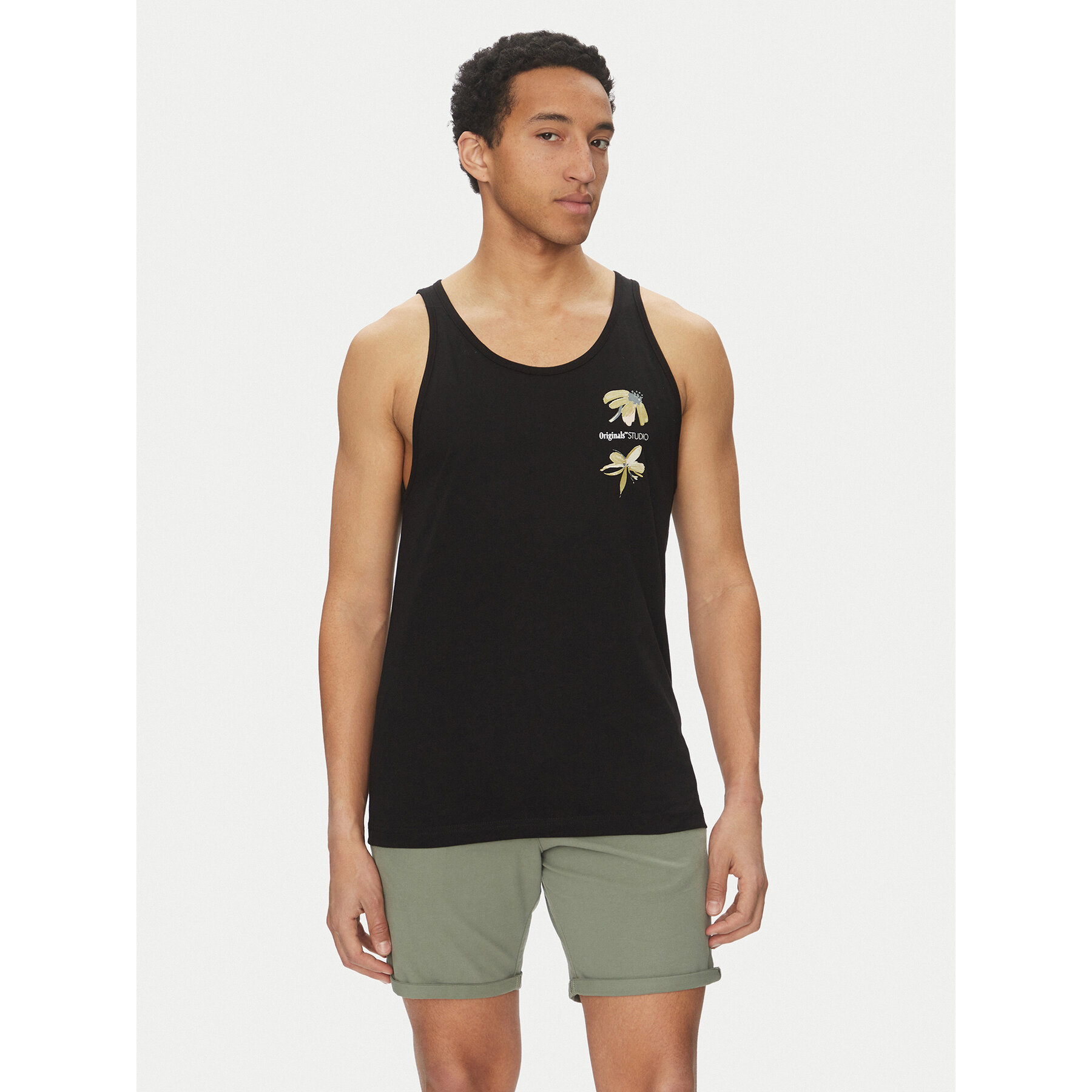 Jack & Jones Trikó Varenna 12275464 Fekete Regular Fit