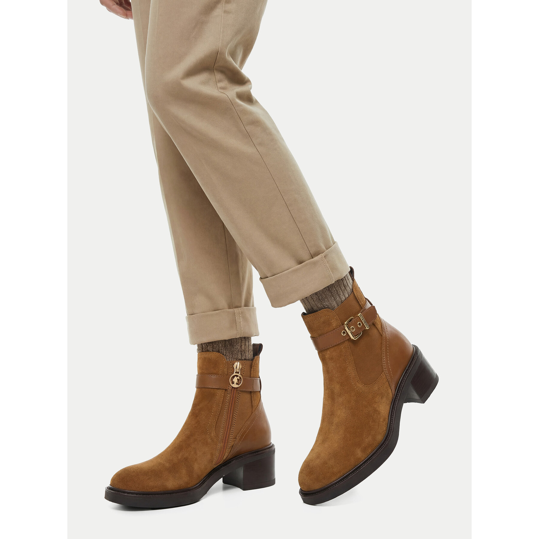Polokozačky U.S. Polo Assn. CEO-KATERI001W/ELE1 Hnědá