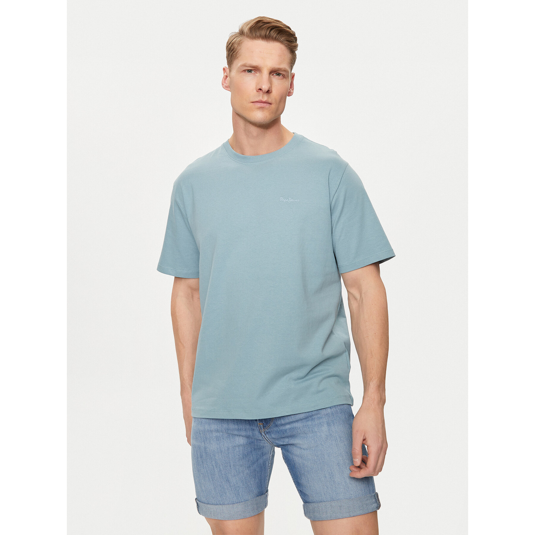 Pepe Jeans Póló Connor PM509206 Kék Regular Fit