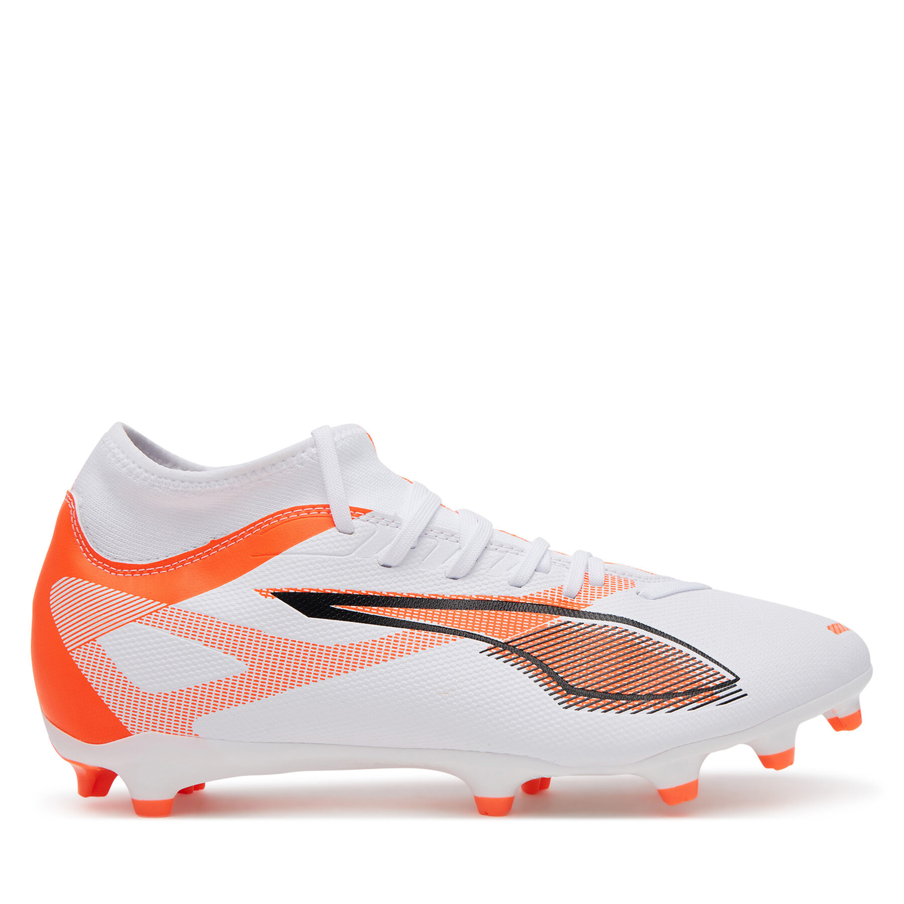 Ghete pentru fotbal Puma Ultra 5 Play+ Fg/Ag 108168 01 Alb
