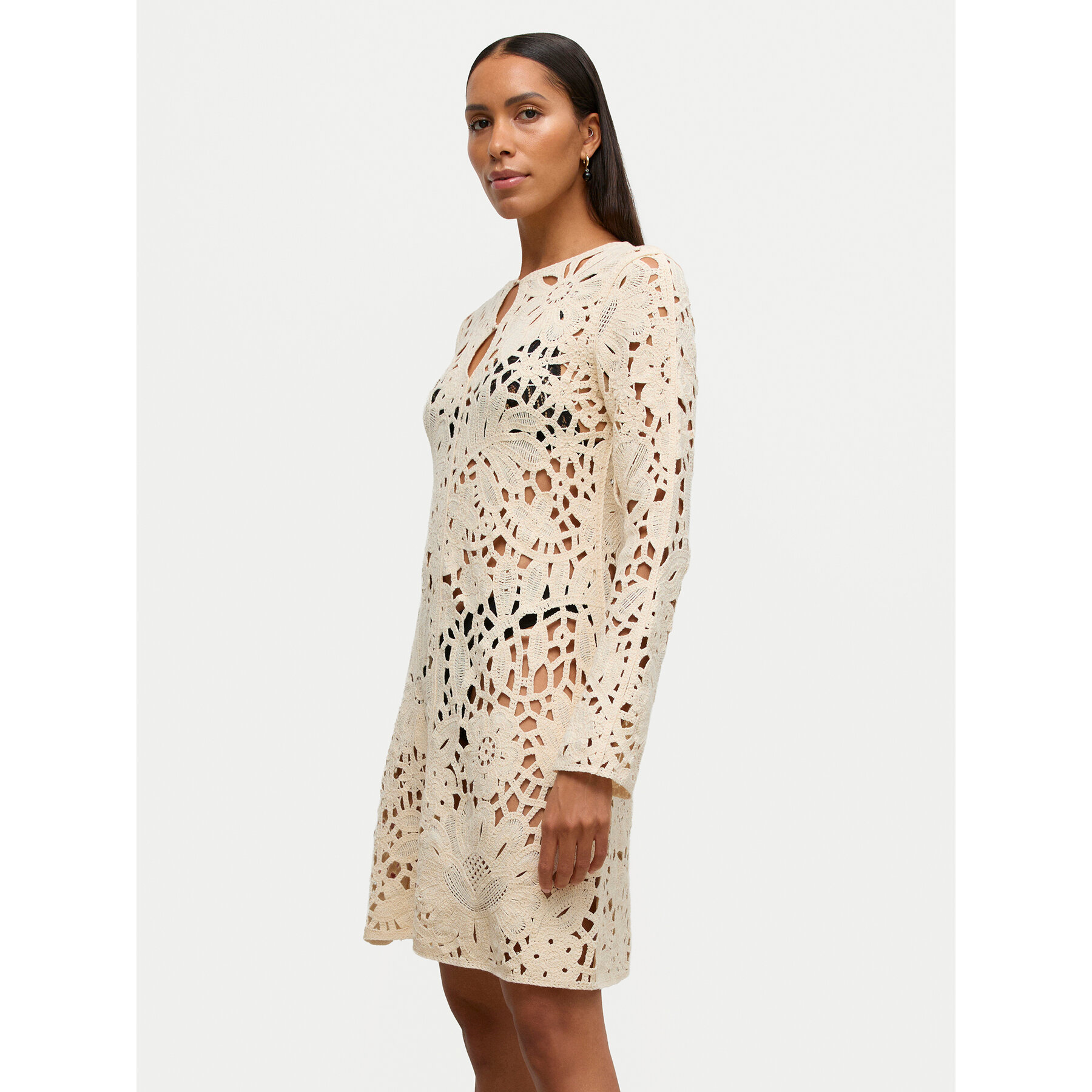 Vero Moda Coctailkleid Awalison 10342832 Beige Regular Fit