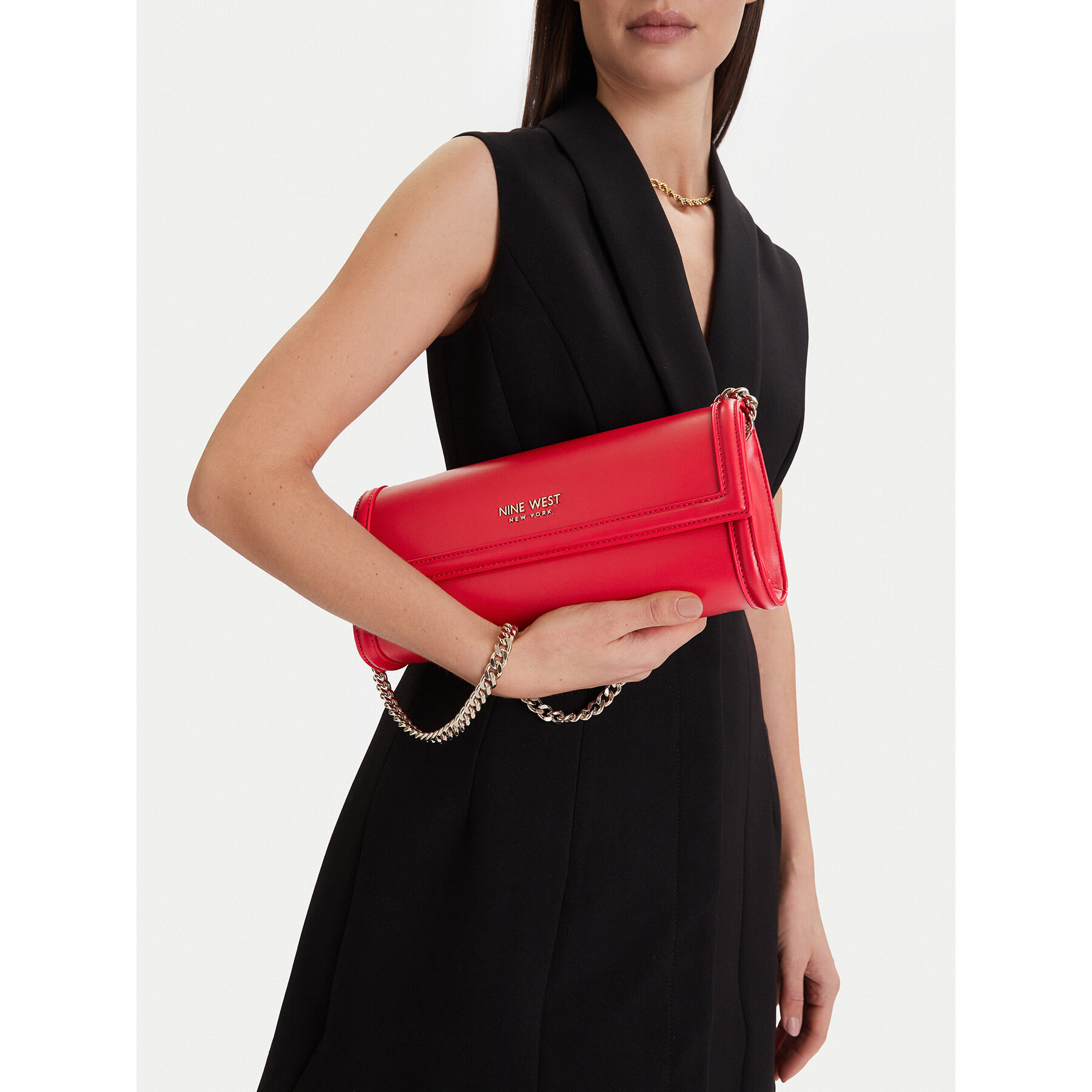 Damska Torebka Nine West, Czerwony EO-Greene Charm-LDA8374