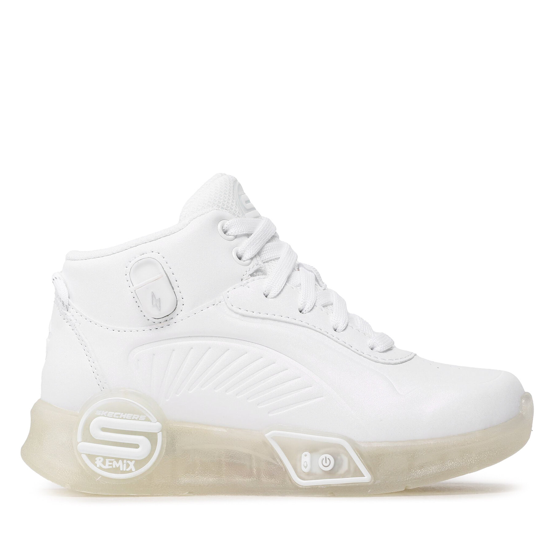 Dziecięce Skechers Sneakersy, Rozmiar 35 Biały S-Lights Remix 310100L/WHT