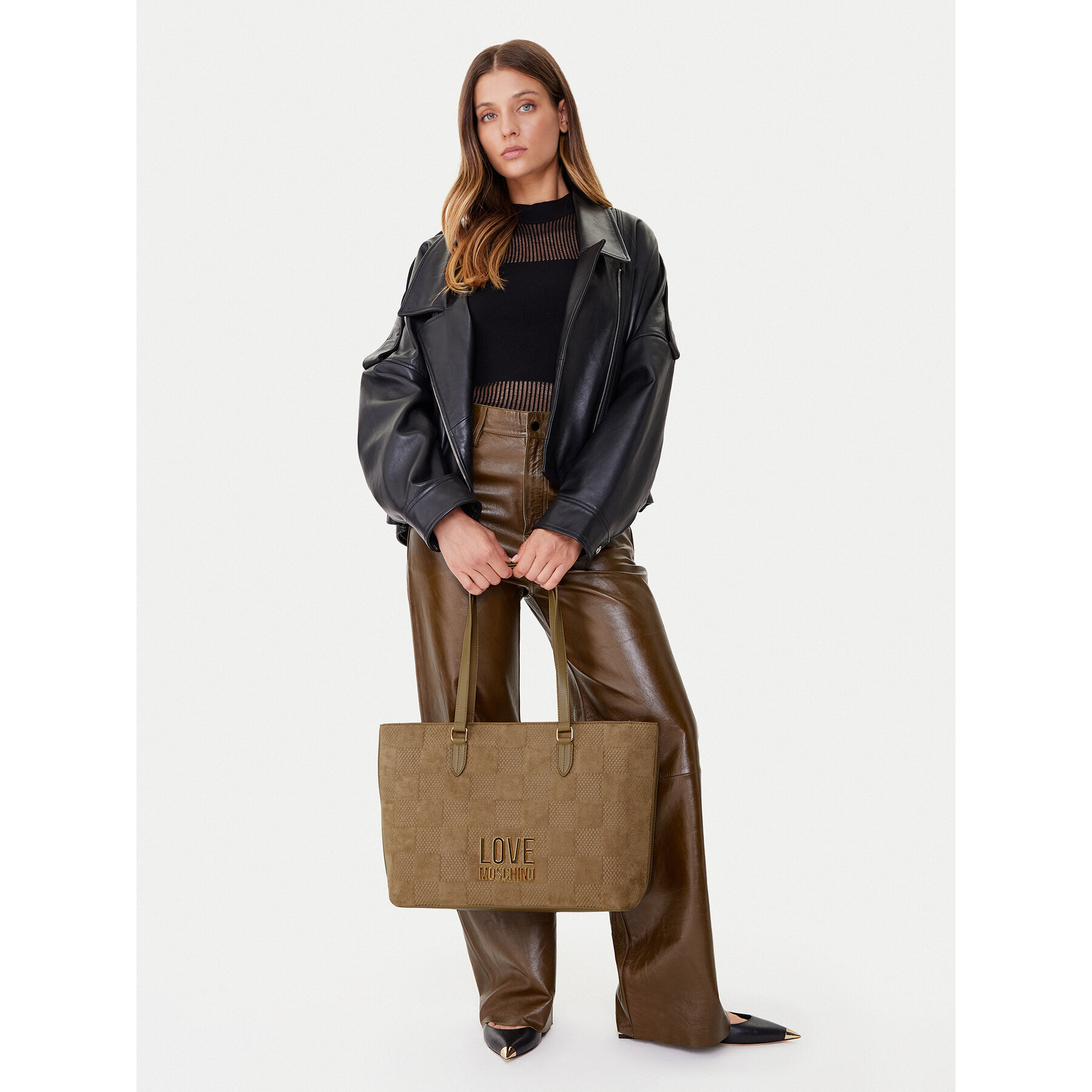 Дамска чанта LOVE MOSCHINO JC4123PP0NKB110A Бежов