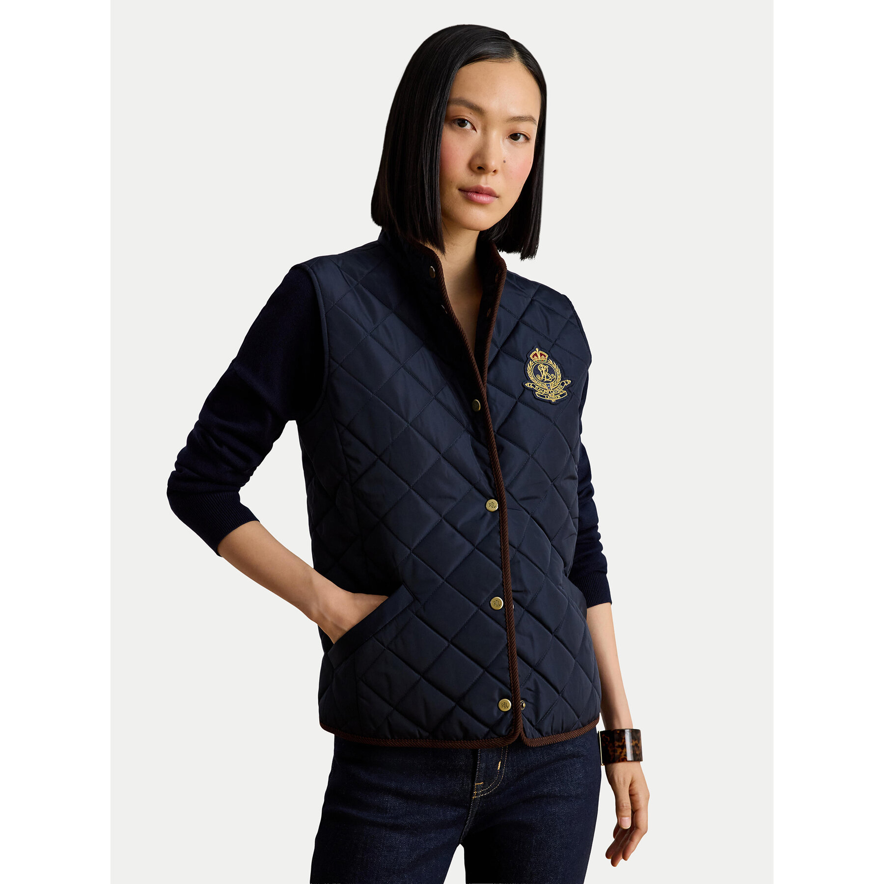 LAUREN RALPH LAUREN Bodywarmer 297P18068004 Dunkelblau Regular Fit