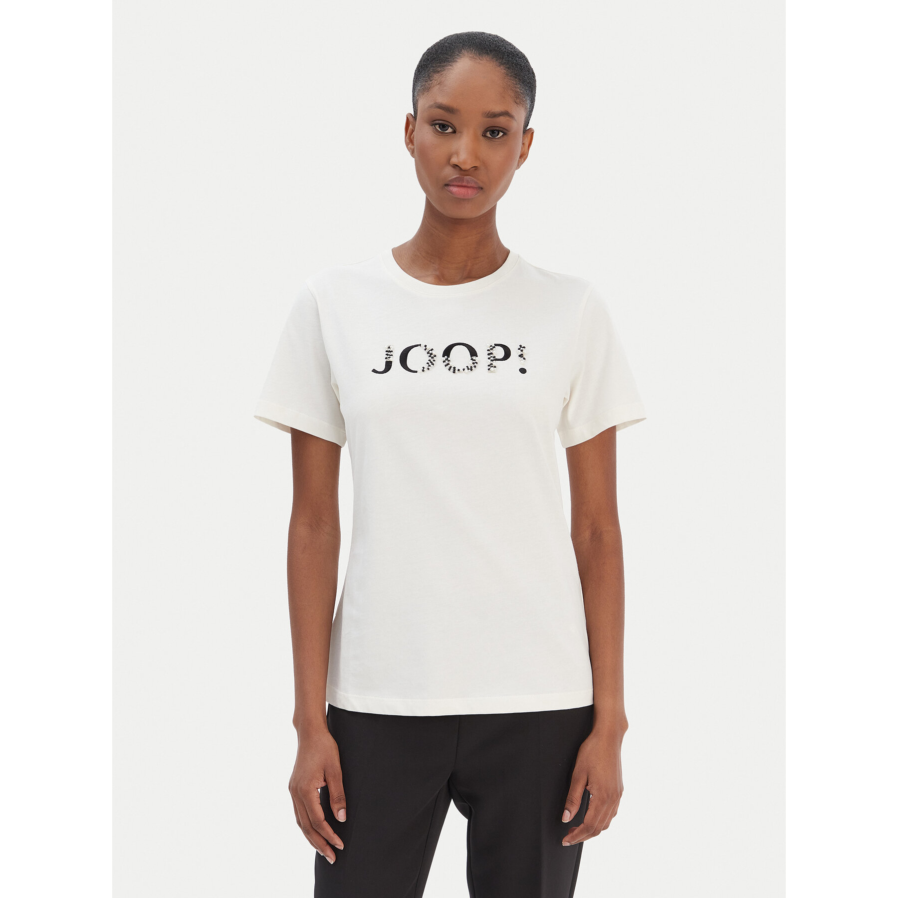 JOOP! T-shirt Tanna 30100842 Écru Regular Fit