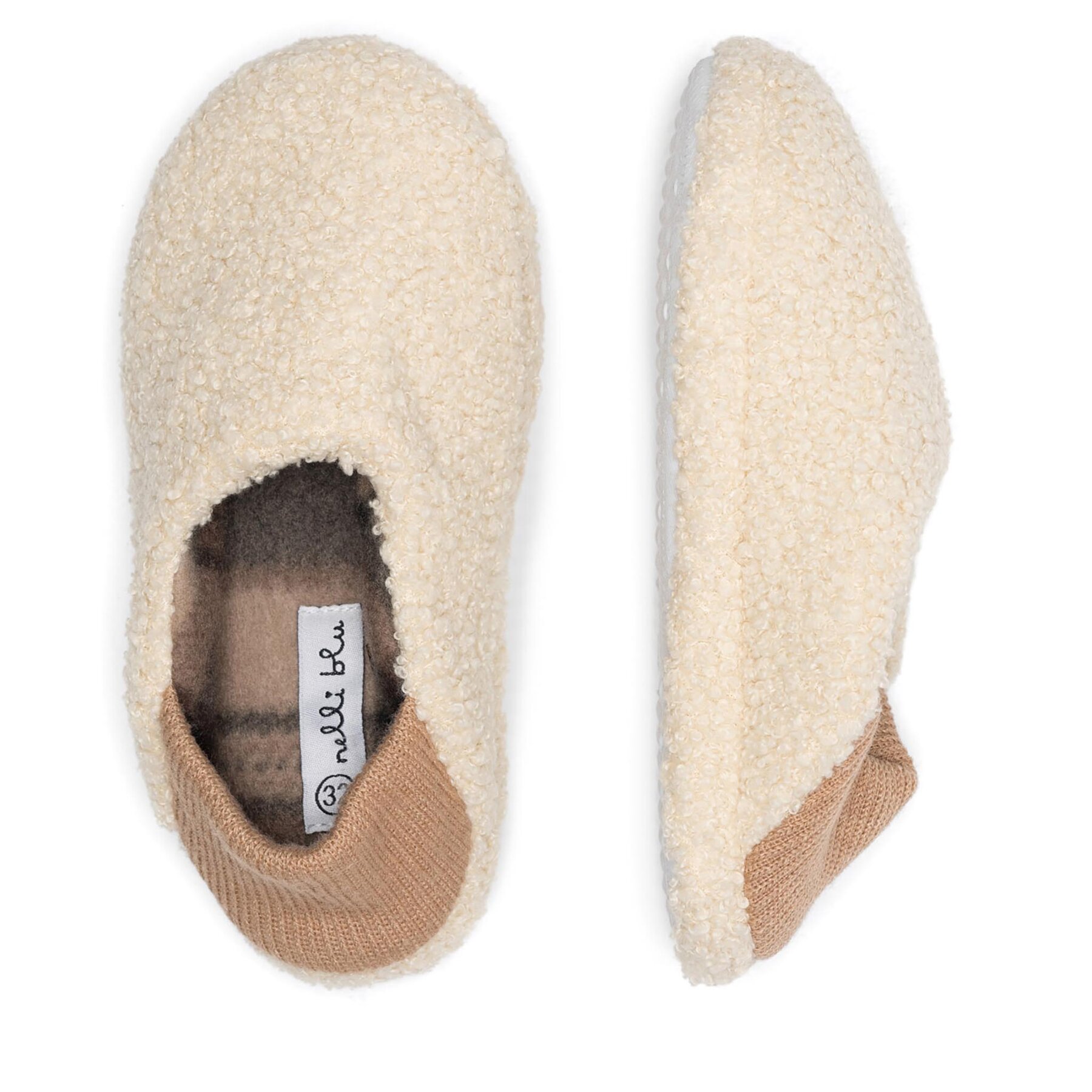 Pantofole Nelli Blu 19222B Écru