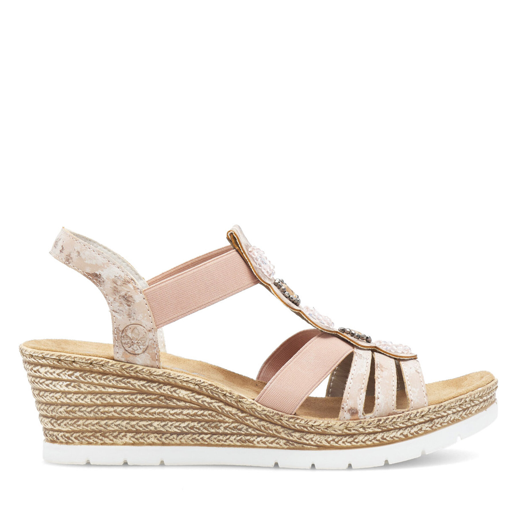 Sandali Rieker 619B2-31 Roza