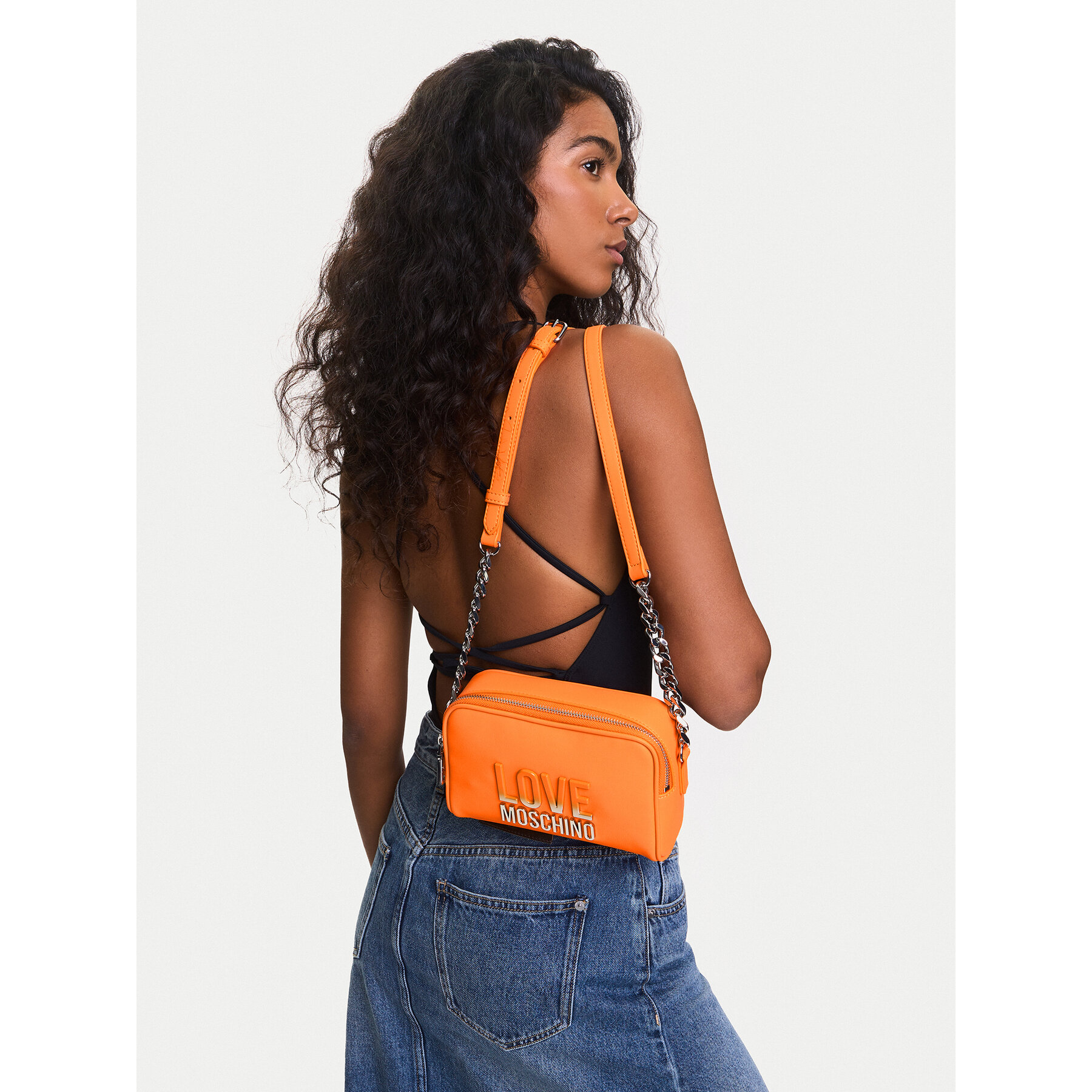 Τσάντα LOVE MOSCHINO JC4255PP0MKD0450 Πορτοκαλί