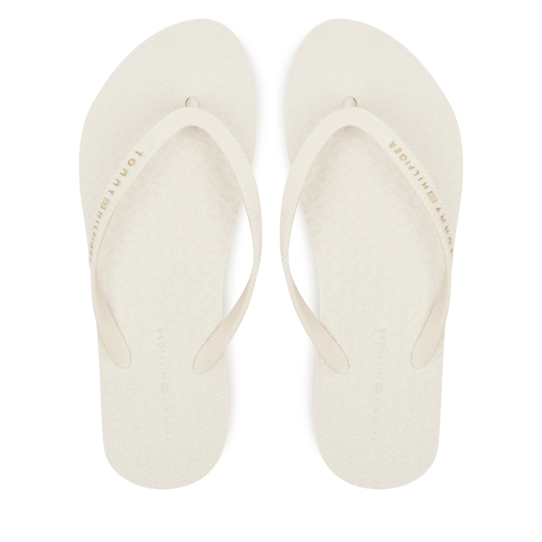 Női Flip-flops Tommy Hilfiger, Méret: 41, Ekru, Hilfiger Strap Beach Sandal FW0FW08736