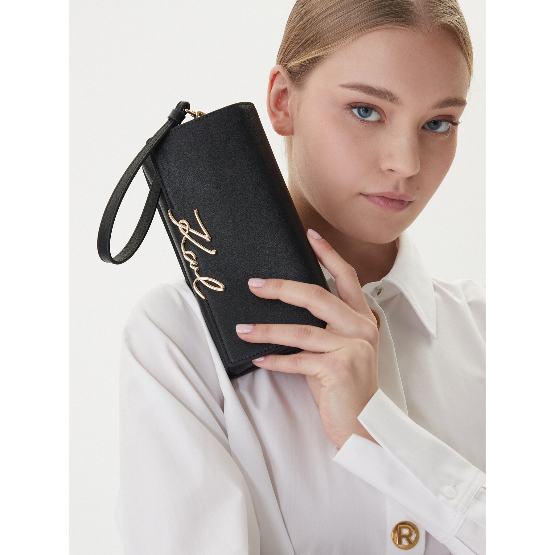 Pénztárca KARL LAGERFELD B1W32033 Fekete