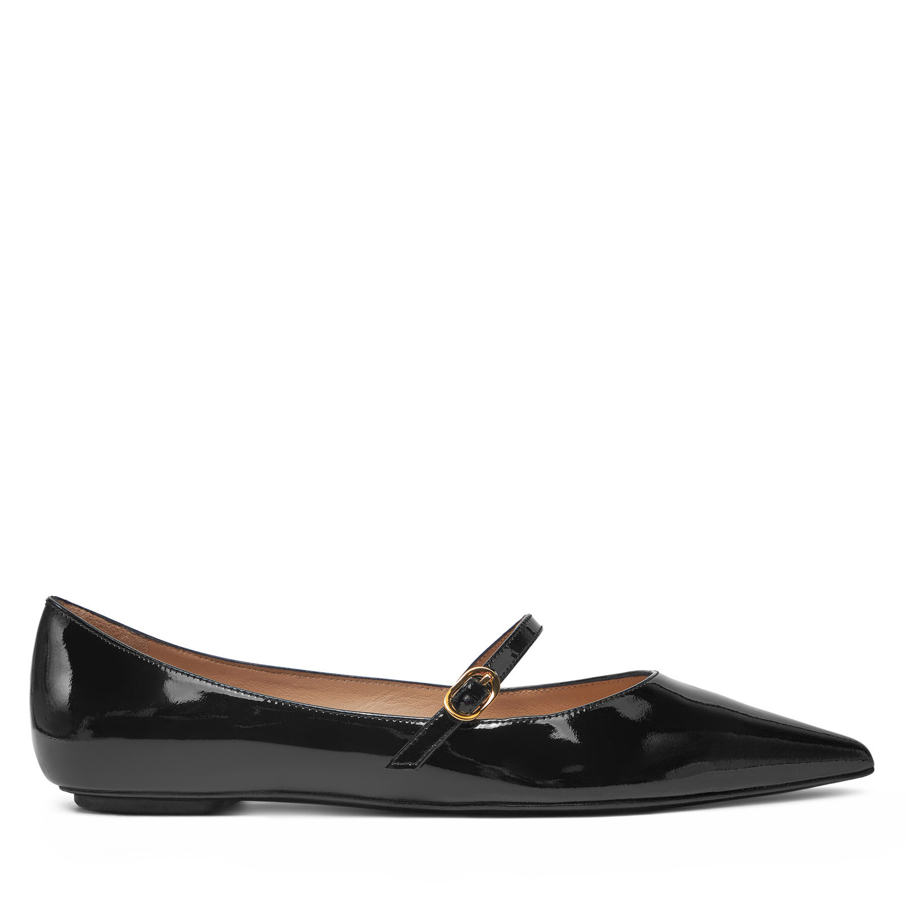 Poltopánky Stuart Weitzman Emilia Mary Jane Fla SH288 Čierna