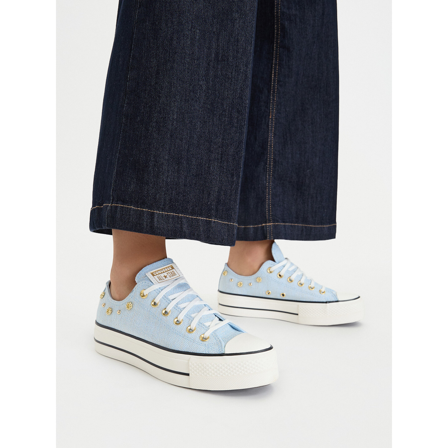 Plátenky Converse Chuck Taylor All Star Heathered Glam A17596C Modrá