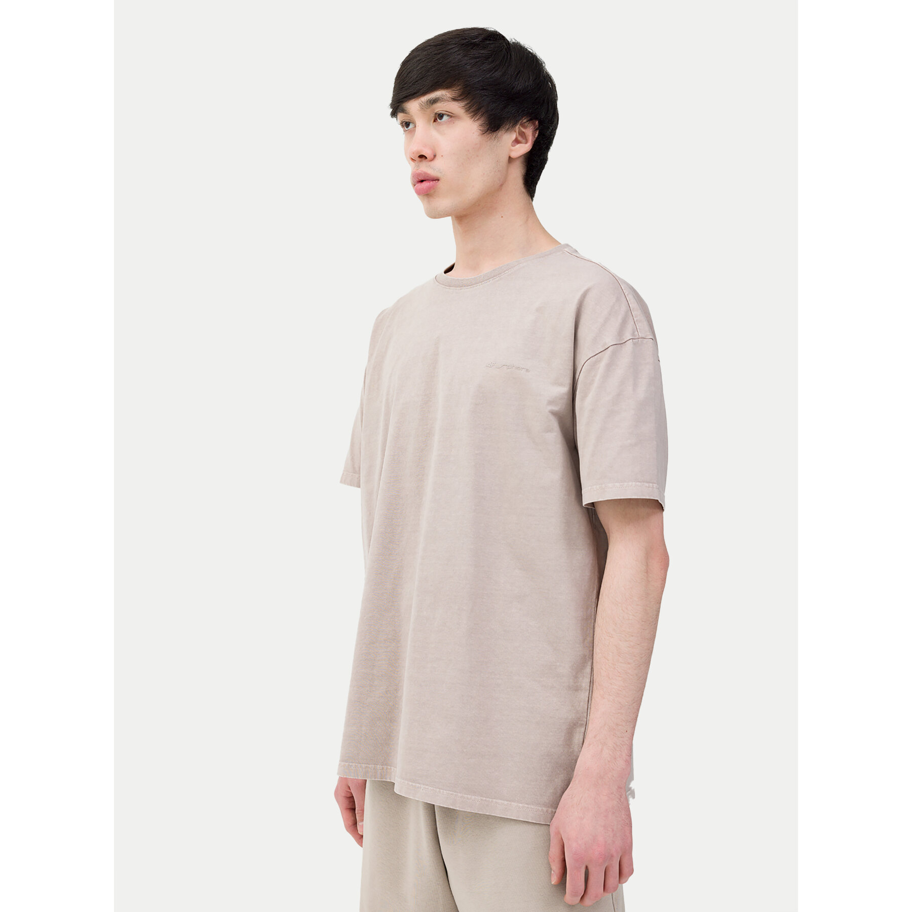 4F T-Shirt 4FWSS24TTSHM1316 Μπεζ Oversize
