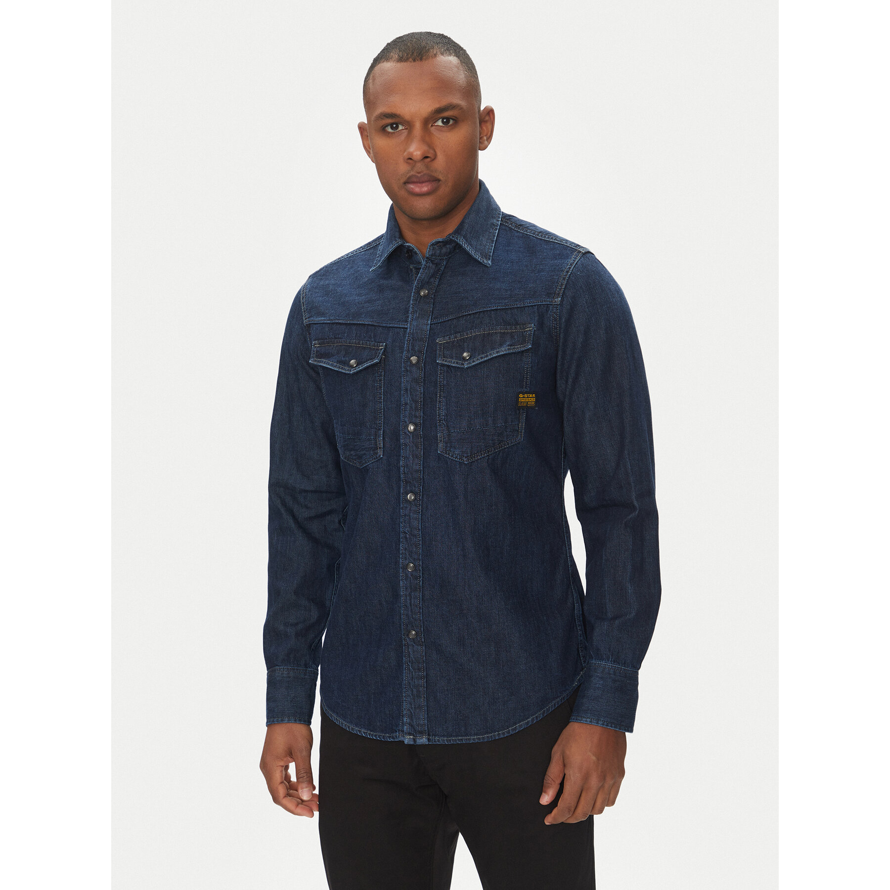 G-Star Raw traper košulja Dakota D23616-D252 Tamnoplava Slim Fit