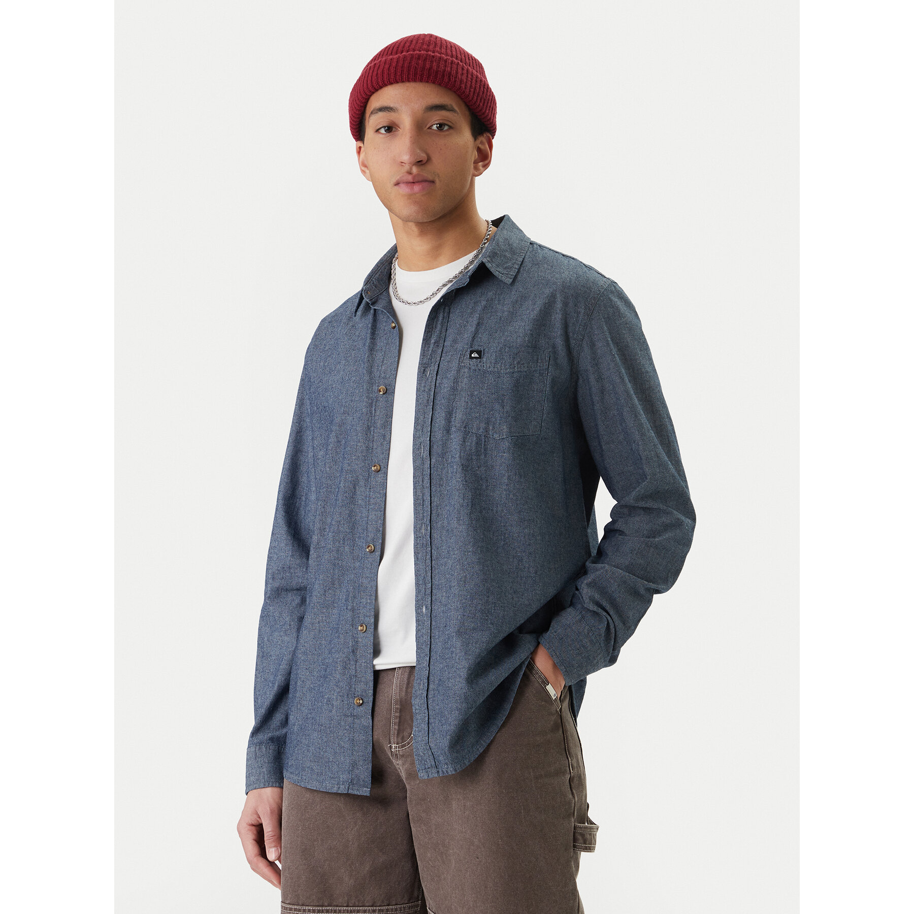 Quiksilver Hemd Yosemite Chambrayls EQYWT04660 Dunkelblau Regular Fit
