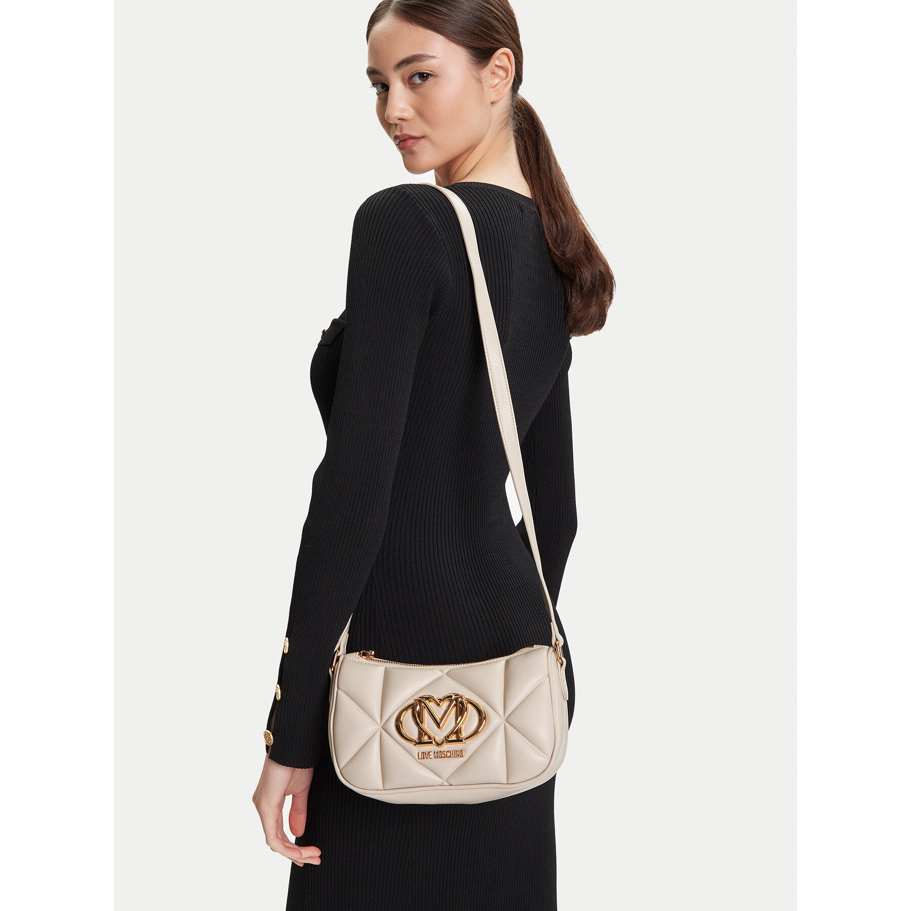 Geantă LOVE MOSCHINO JC4083PP1NLC0110 Crem