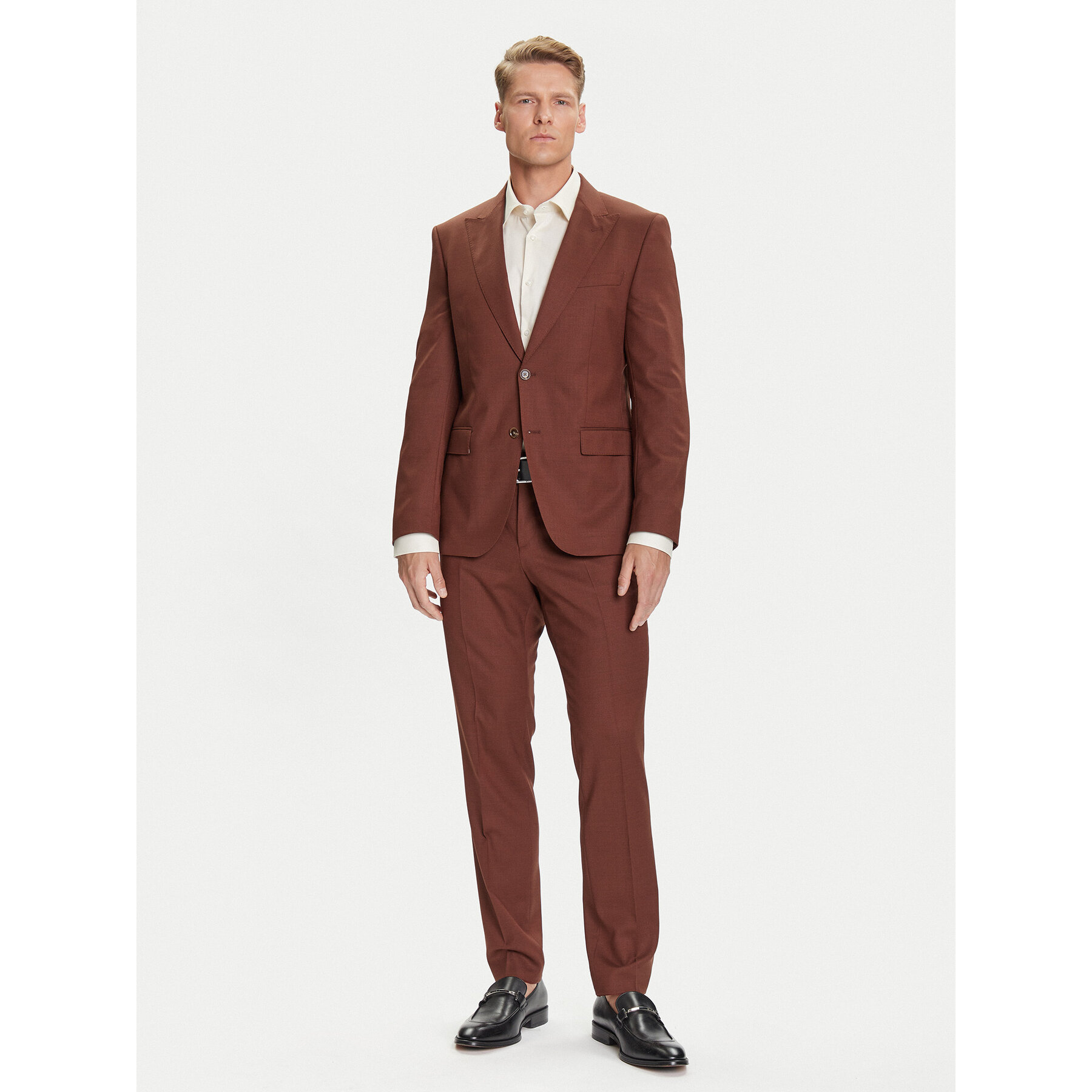 BOSS Anzug H-Huge 50546080 Braun Slim Fit
