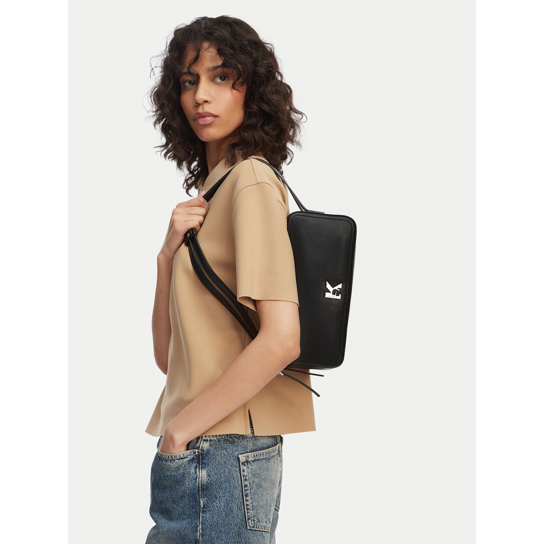 Ročna torba Karl Lagerfeld Jeans B2W30127 Črna