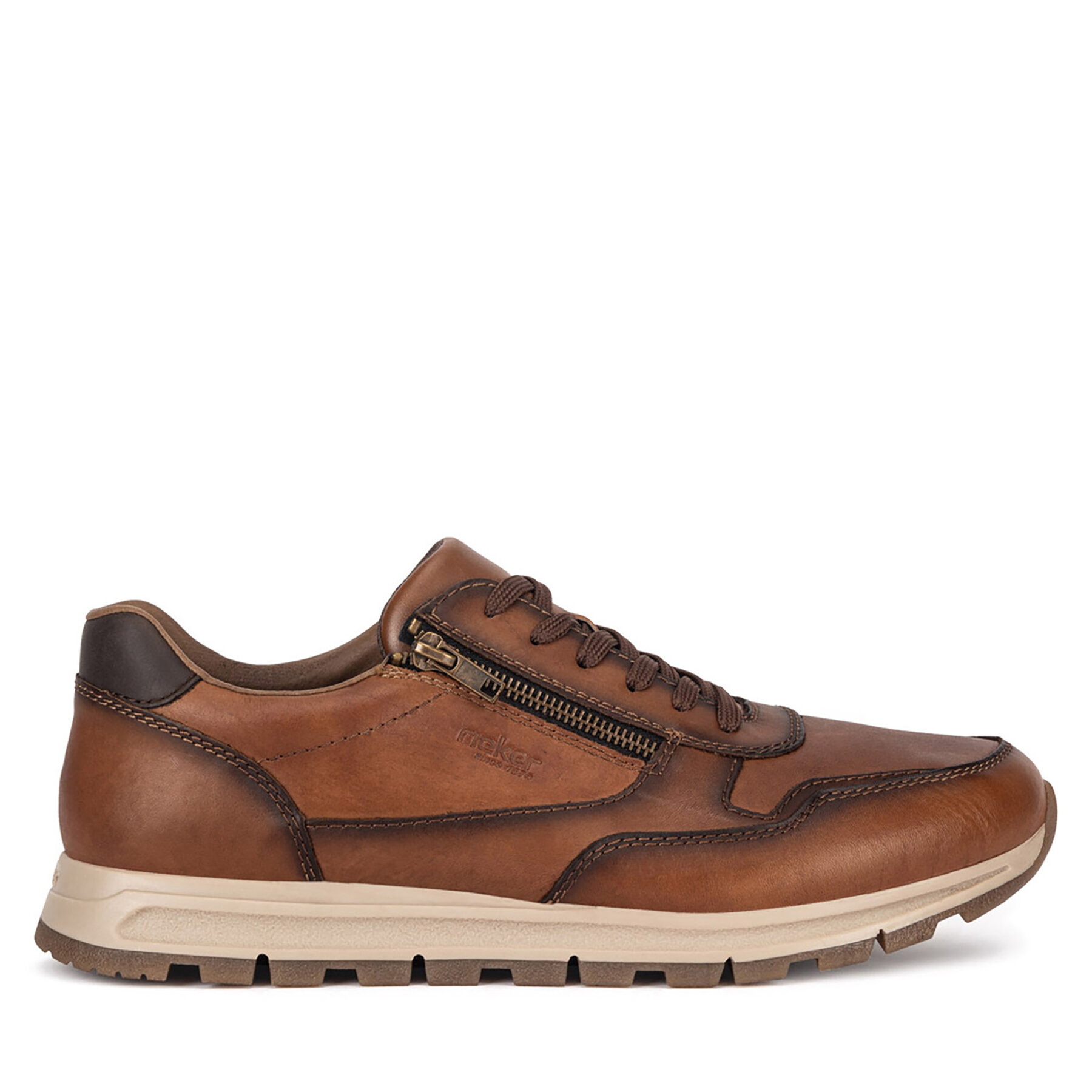 Halbschuhe Rieker B0504-24 Braun
