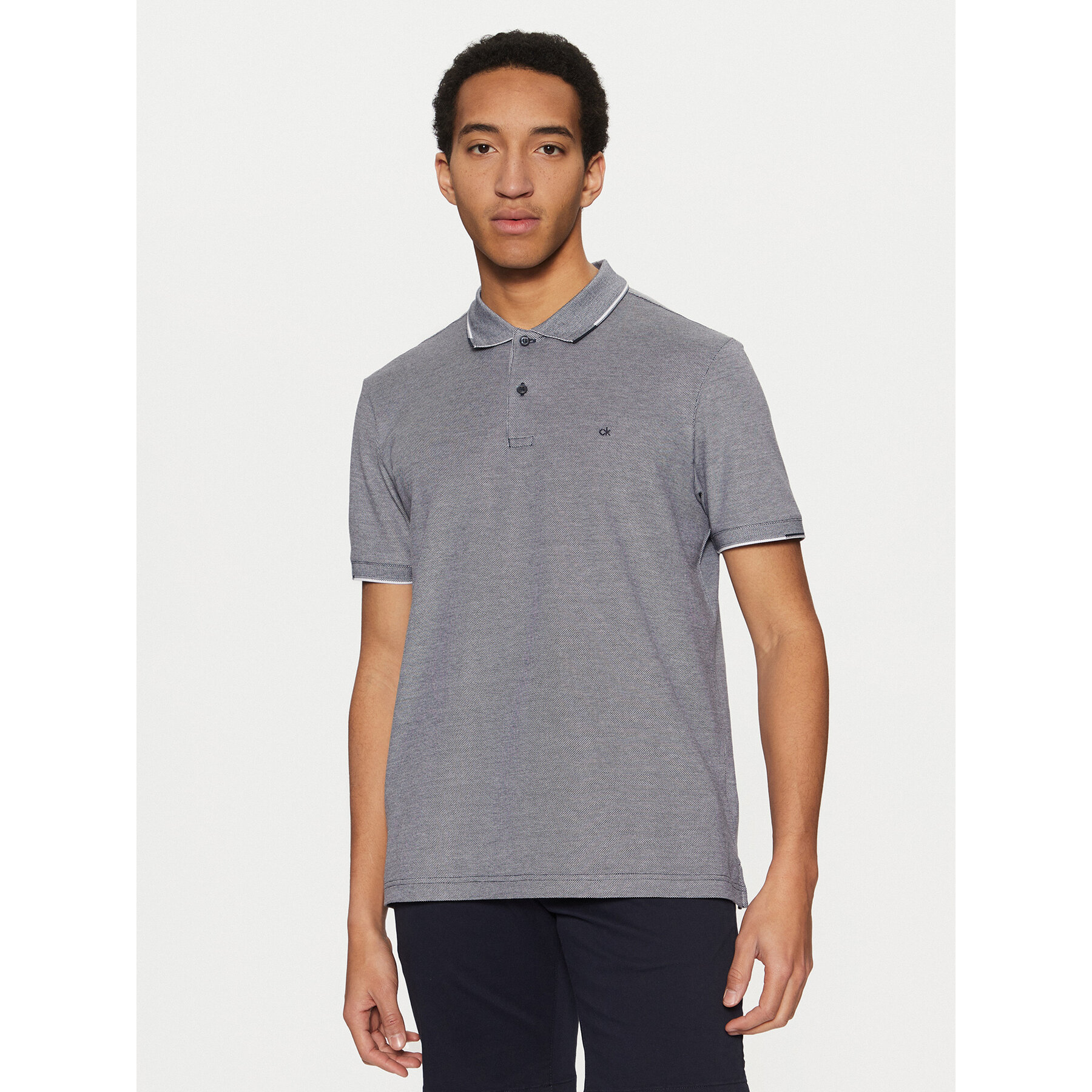 Calvin Klein Polo K10K114475 Σκούρο μπλε Regular Fit