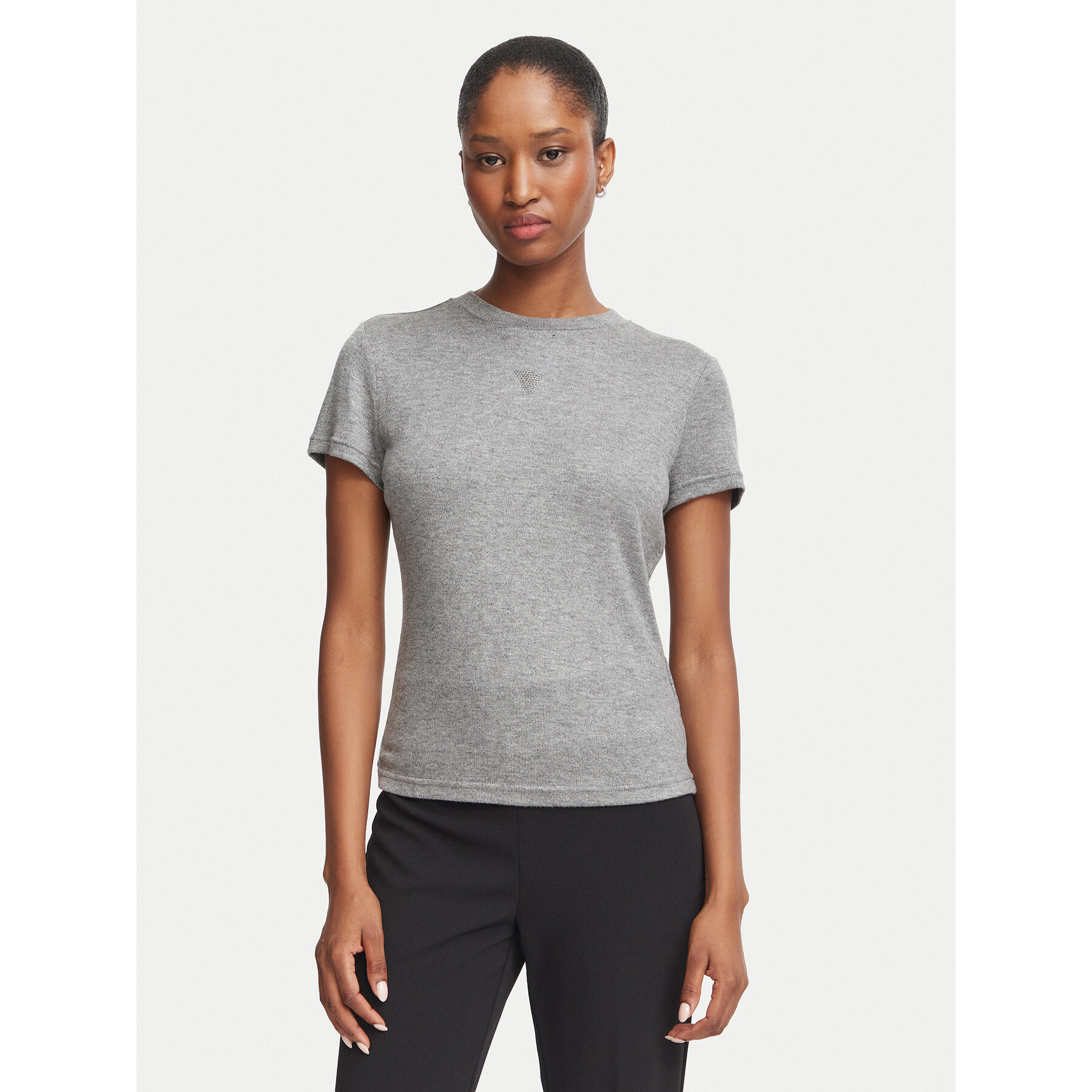 Guess T-shirt W5BP07 KCGM2 Tamno siva Regular Fit