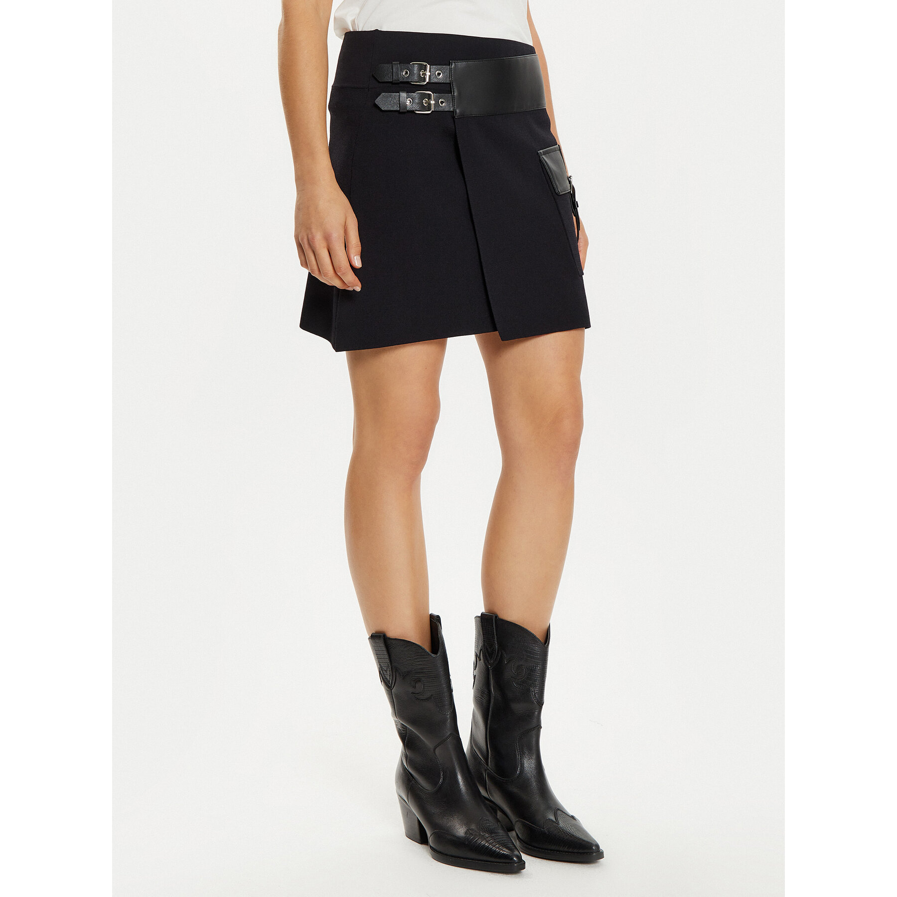 Liu Jo Minirock WF4227 MA05P Schwarz Regular Fit
