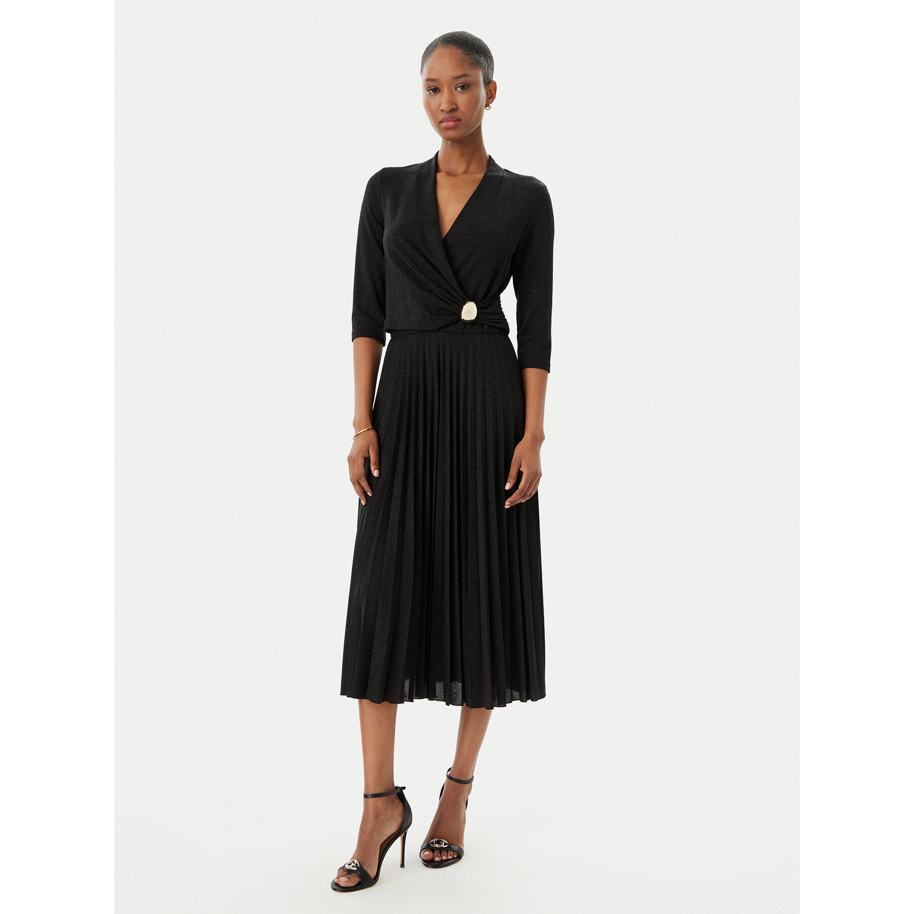 Rinascimento Coctailkleid CFC0122980003 Schwarz Regular Fit