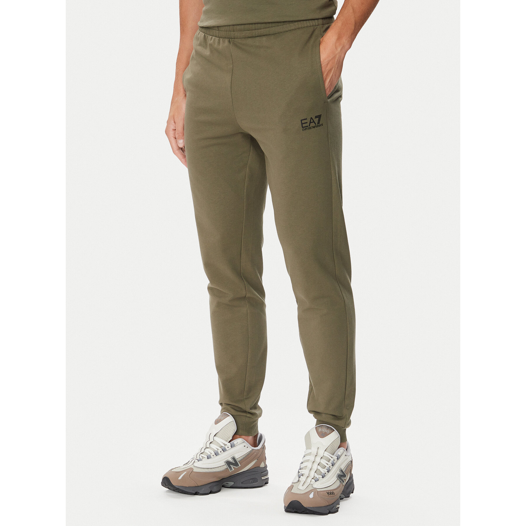 EA7 Emporio Armani Jogginghose 8NPP66 PJVRZ U7014 Khakifarben Regular Fit