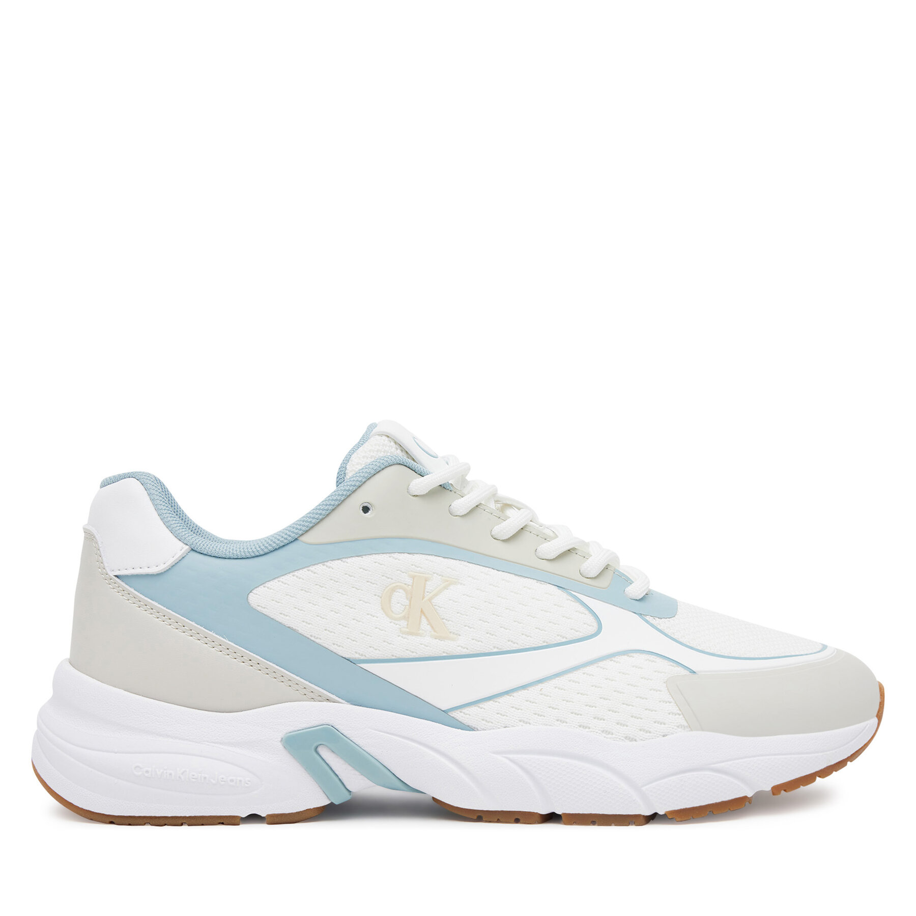 Sneakers Calvin Klein Jeans Retro Tennis Knit Mg YW0YW01887 Alb