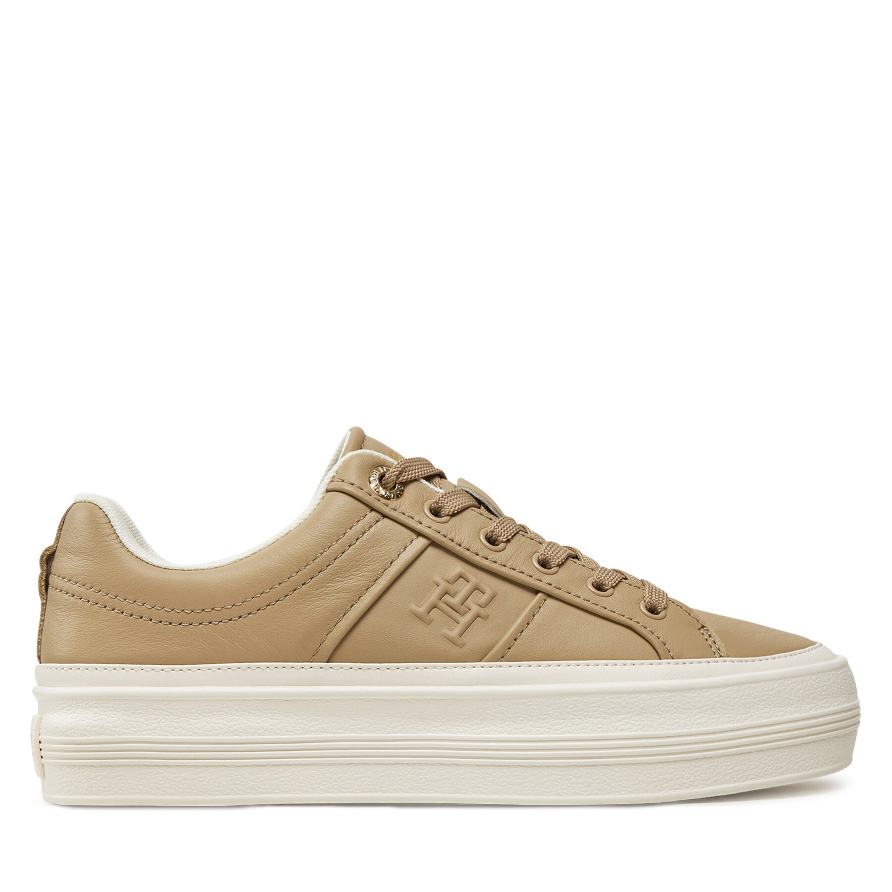 Zapatillas Tommy Hilfiger Essential Vulc Sneaker Monogram FW0FW07945 Beis