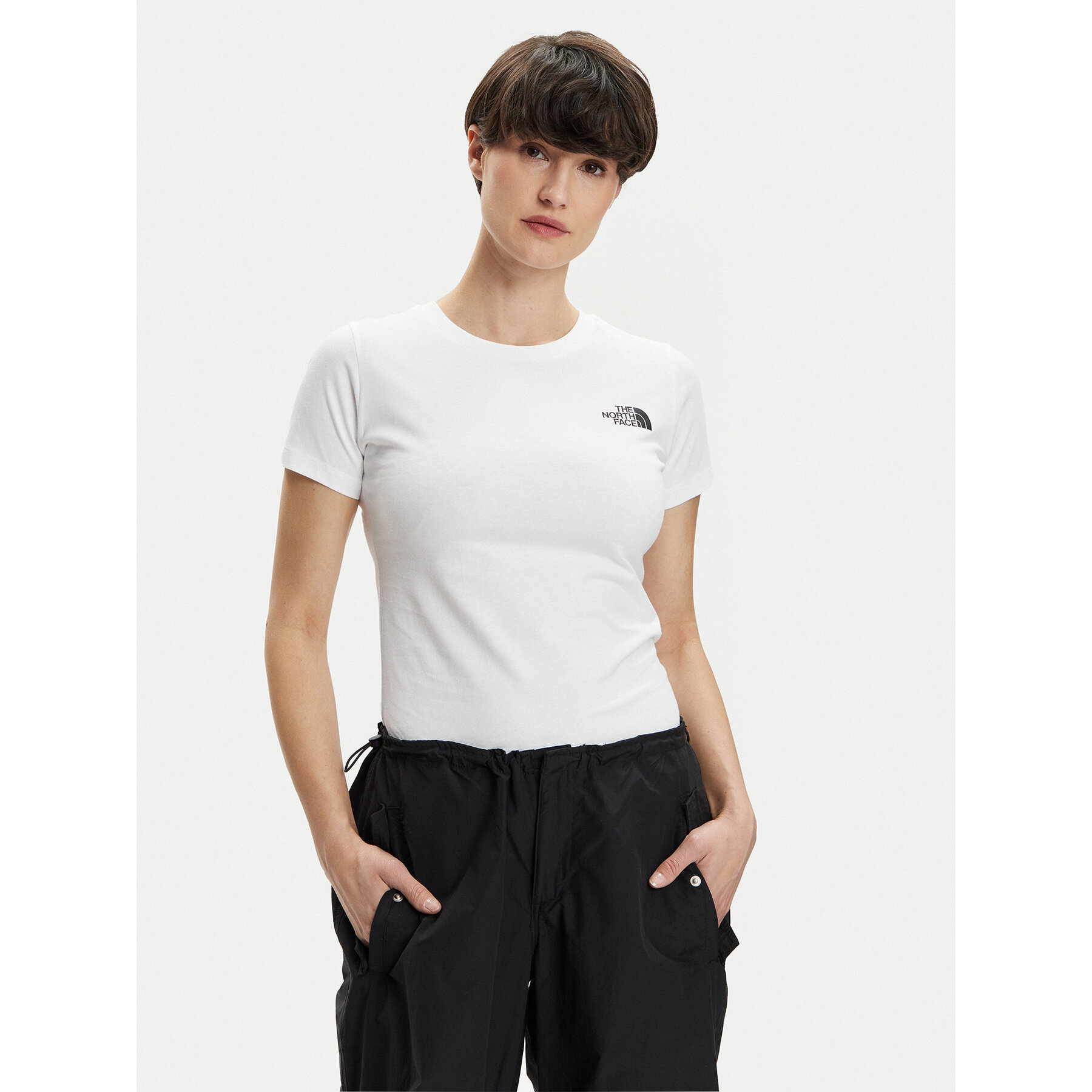 The North Face Majica Redbox NF0A87NM Bela Regular Fit
