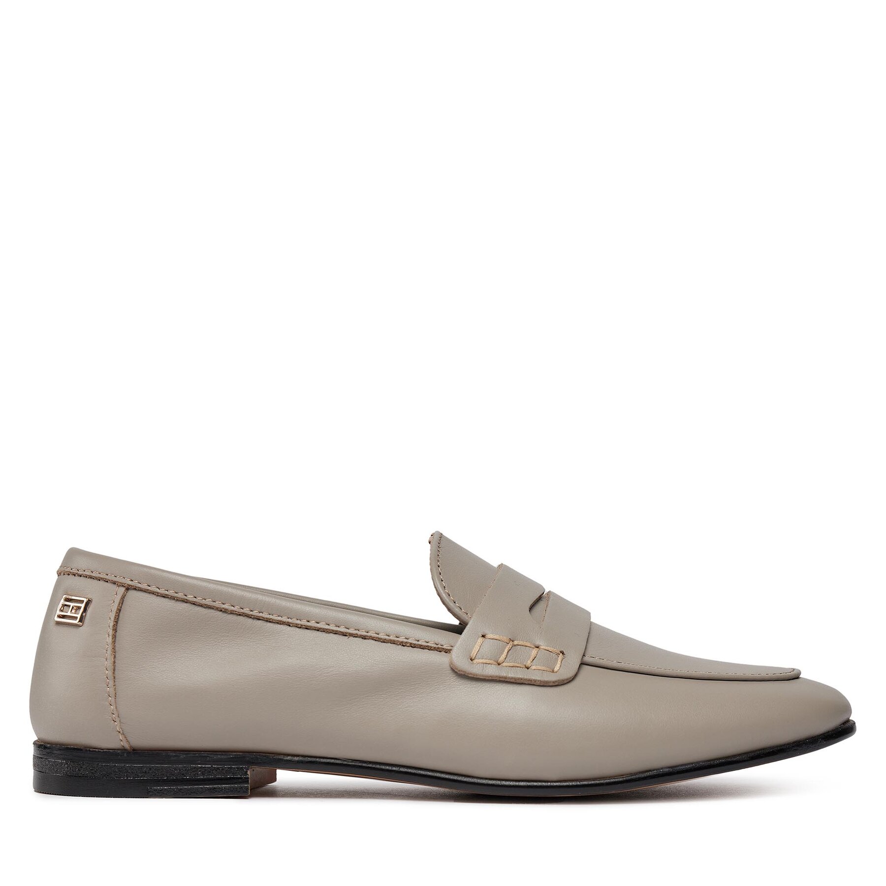 Loaferice Tommy Hilfiger Essential Leather Loafer FW0FW07769 Smooth Taupe PKB