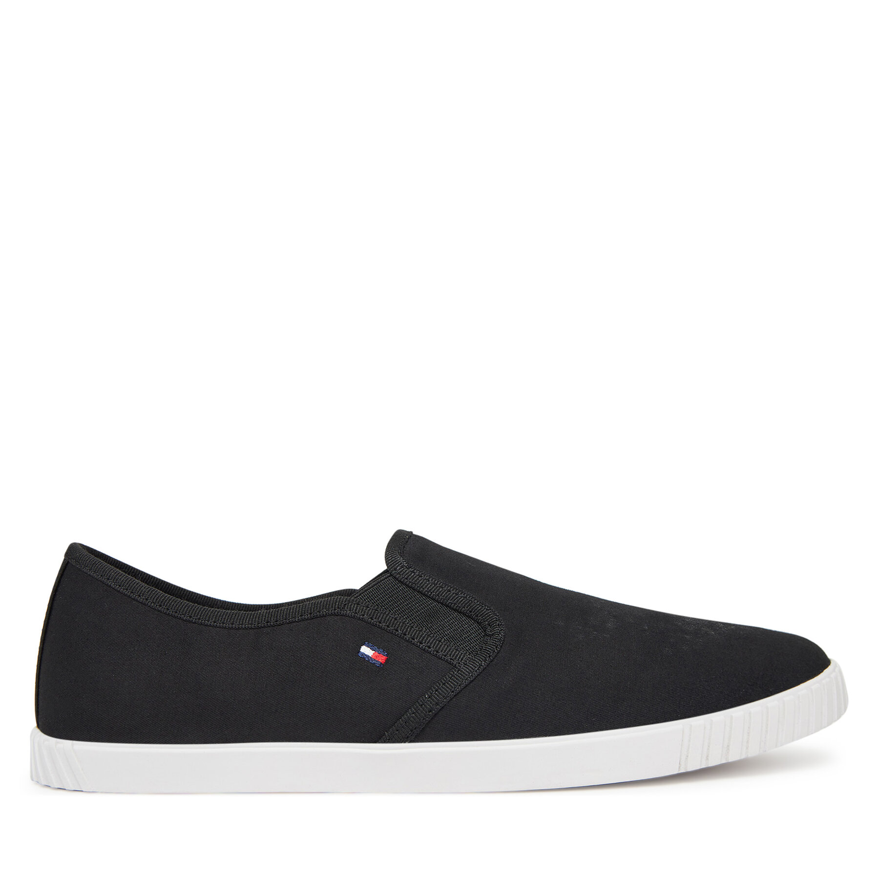 Scarpe sportive Tommy Hilfiger Canvas Slip-On Sneaker FW0FW08640 Nero