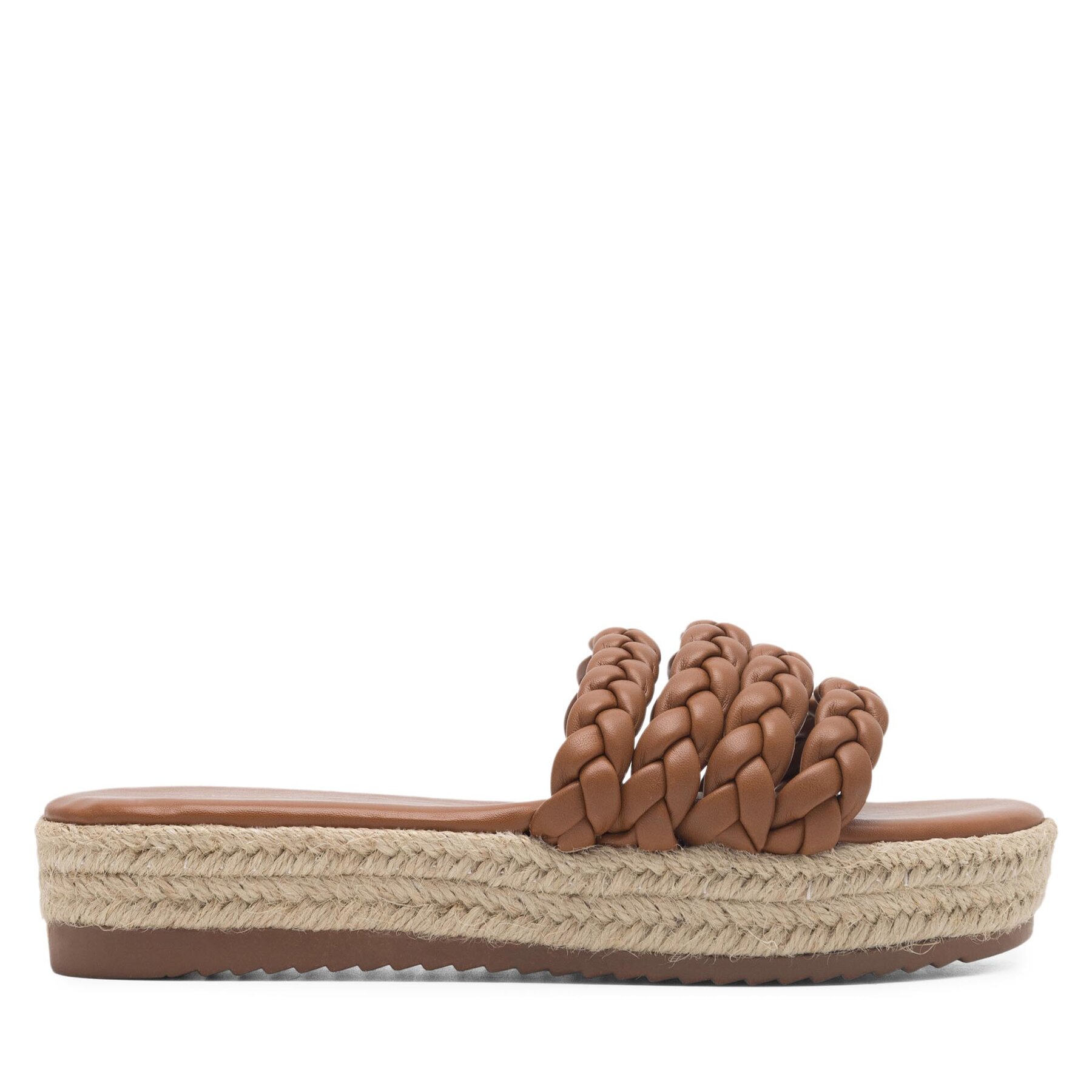 Damskie Espadryle DeeZee, Rozmiar 36 Brązowy INCREDIBLE KL-E8875-2