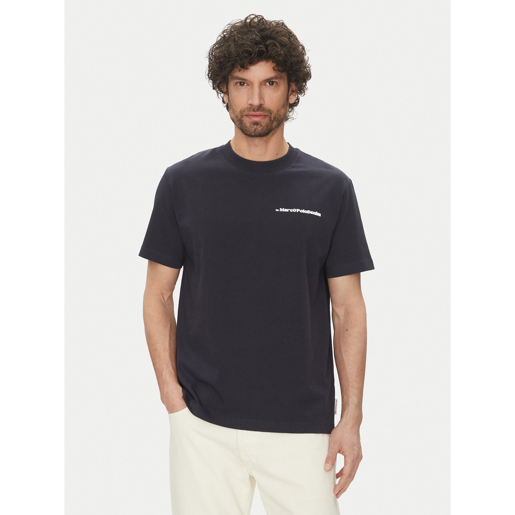Marc O'Polo Denim Póló 500 0006 002 Sötétkék Relaxed Fit