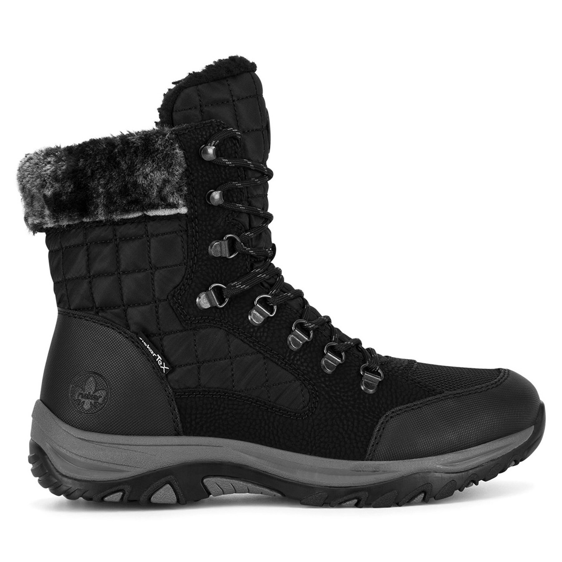 Šnurovacia obuv Rieker M9644-00 Čierna
