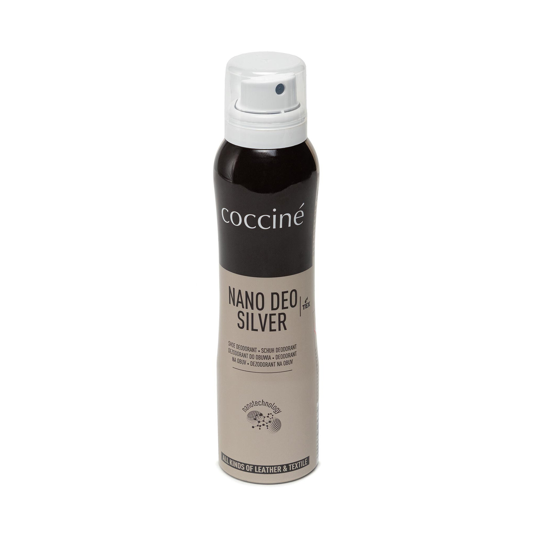 Dezodorant pro obuv Coccine Nano Deo Silver Spray 55/54/150/A/v8 Bezbarwny